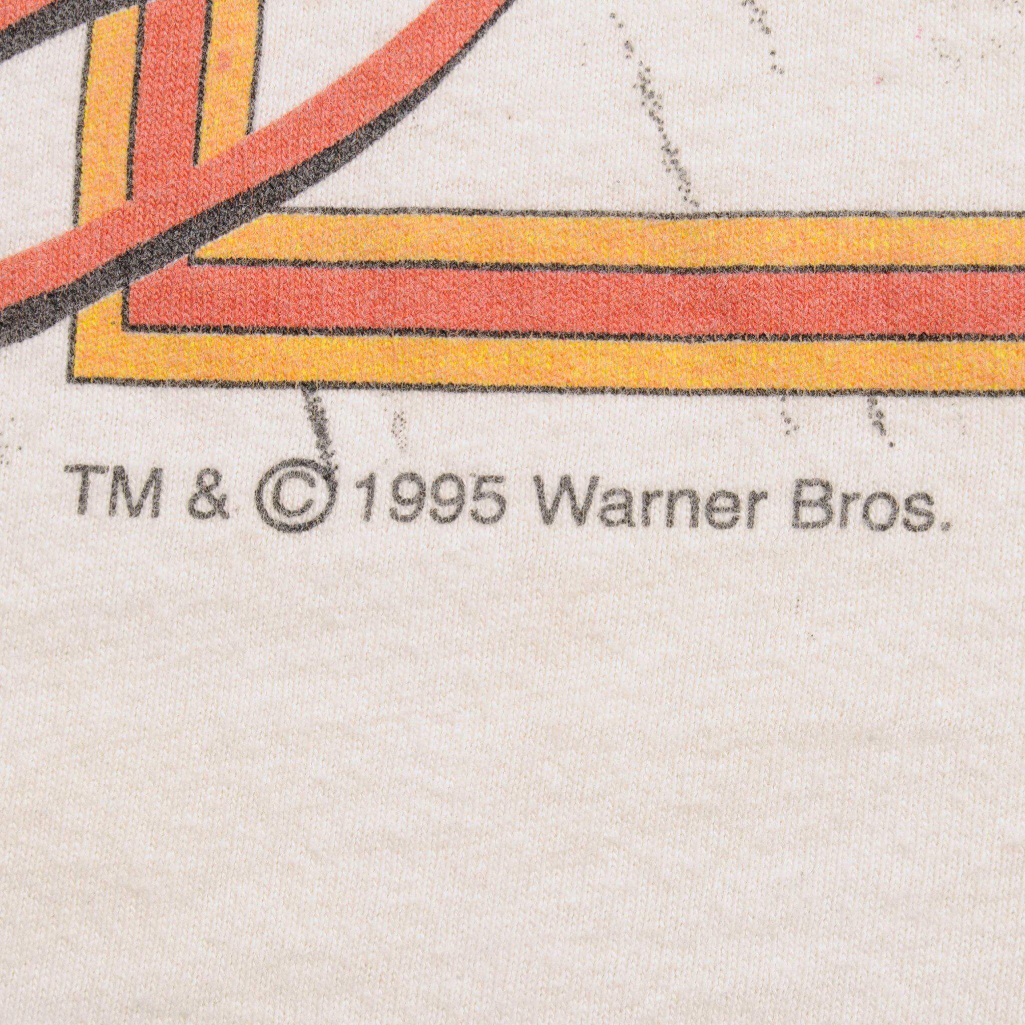 VINTAGE NASCAR TAZ TEE SHIRT 1995 SIZE 2XL MADE IN USA