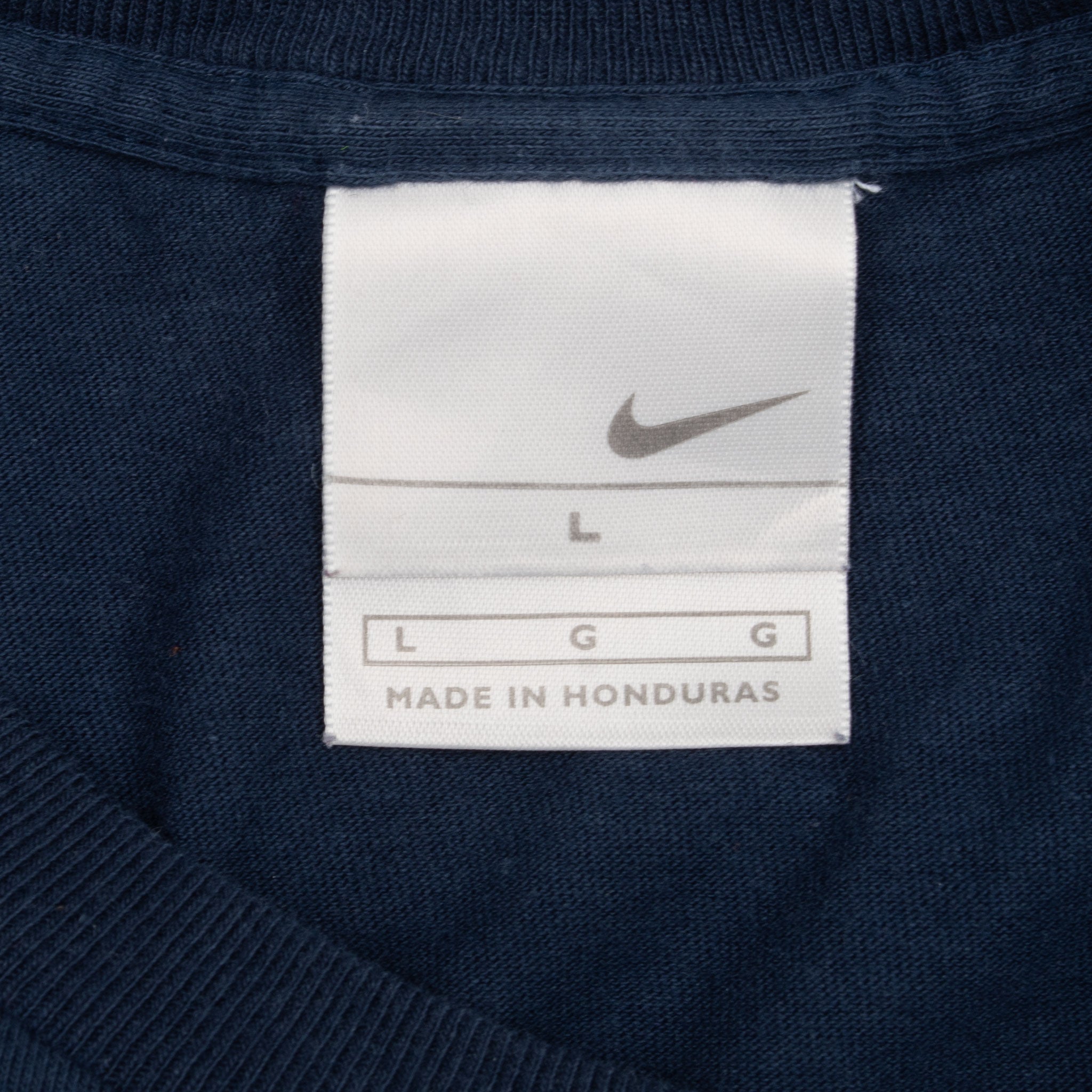 Vintage Nike Spellout Navy Blue Tee Shirt 2000S Size Large