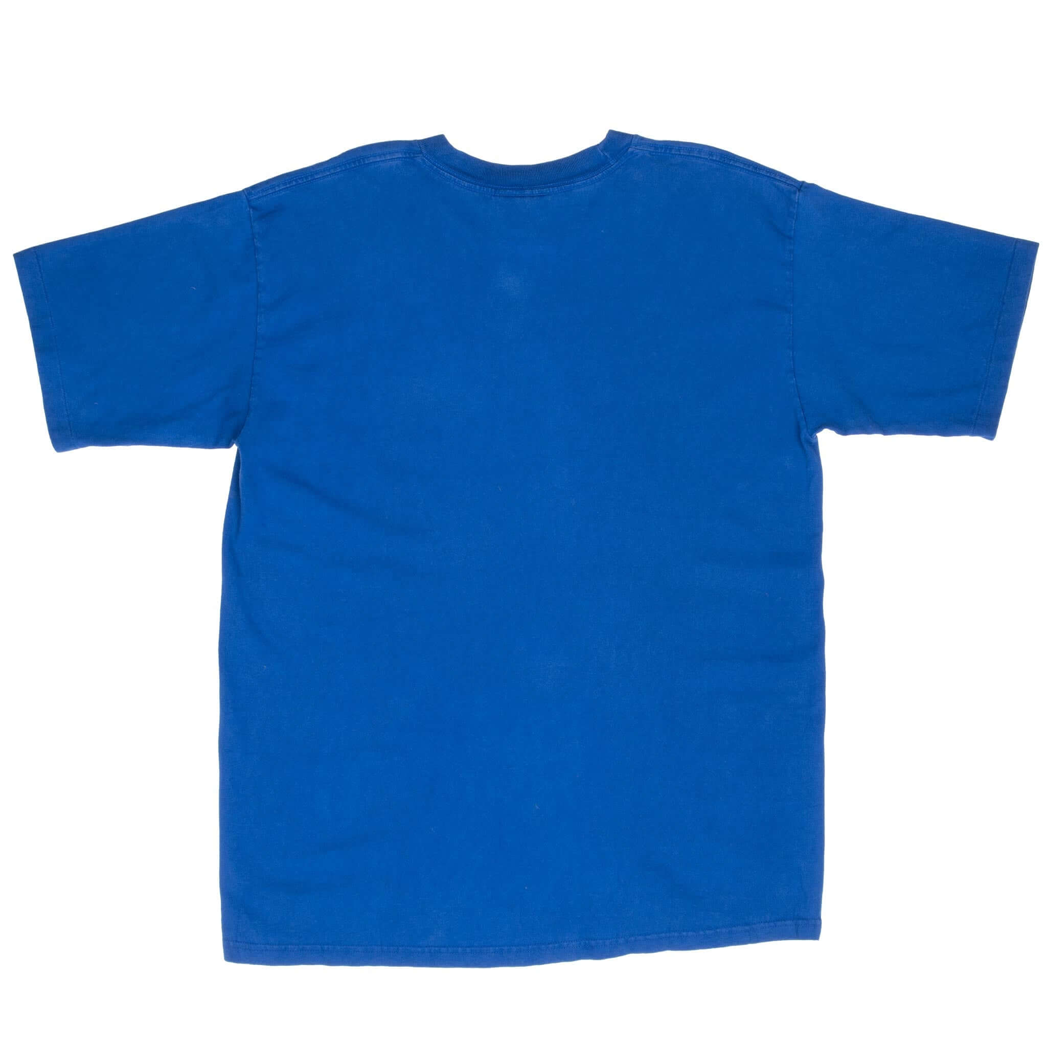 Vintage Reebok 1990S Blue Tee Shirt Size Large Made In USA With Single Stitch Sleeves