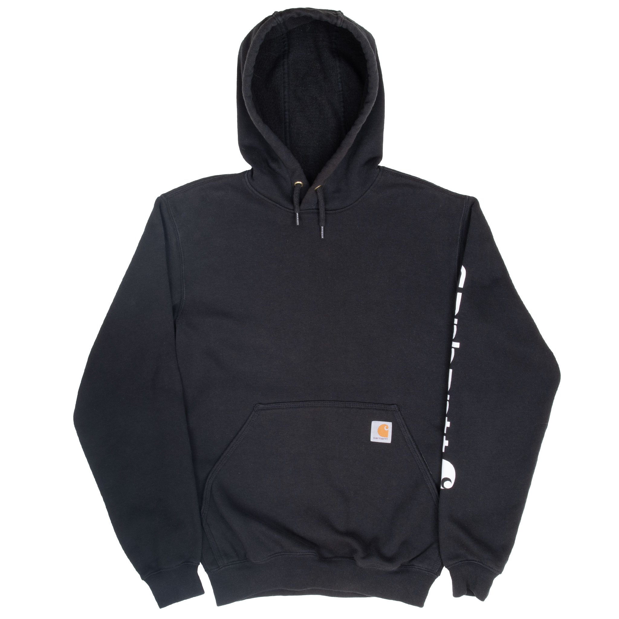 Vintage Carhartt Classic Black Hoodie Sweatshirt Size XS