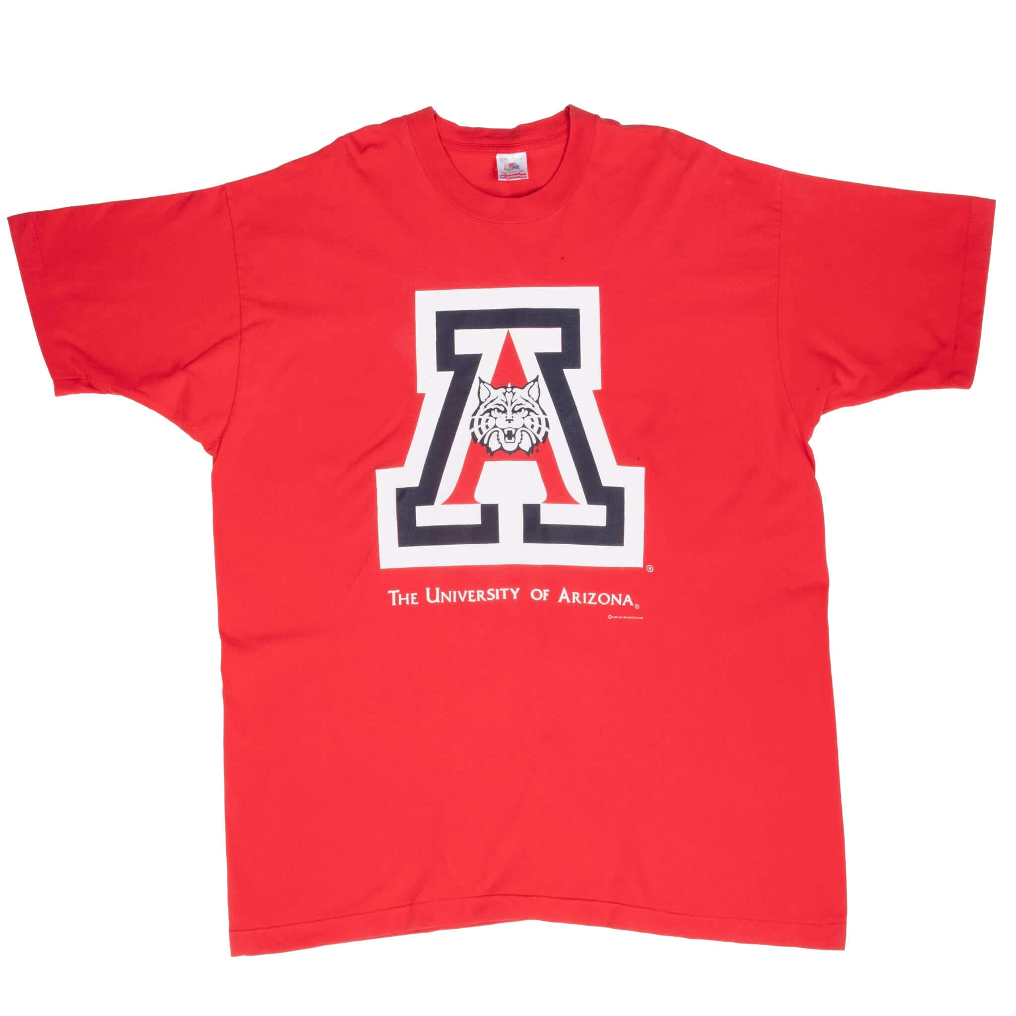 Vintage Ncaa University Of Arizona 1990S Tee Shirt Size 2XL Made In Usa With Single Stitch Sleeves