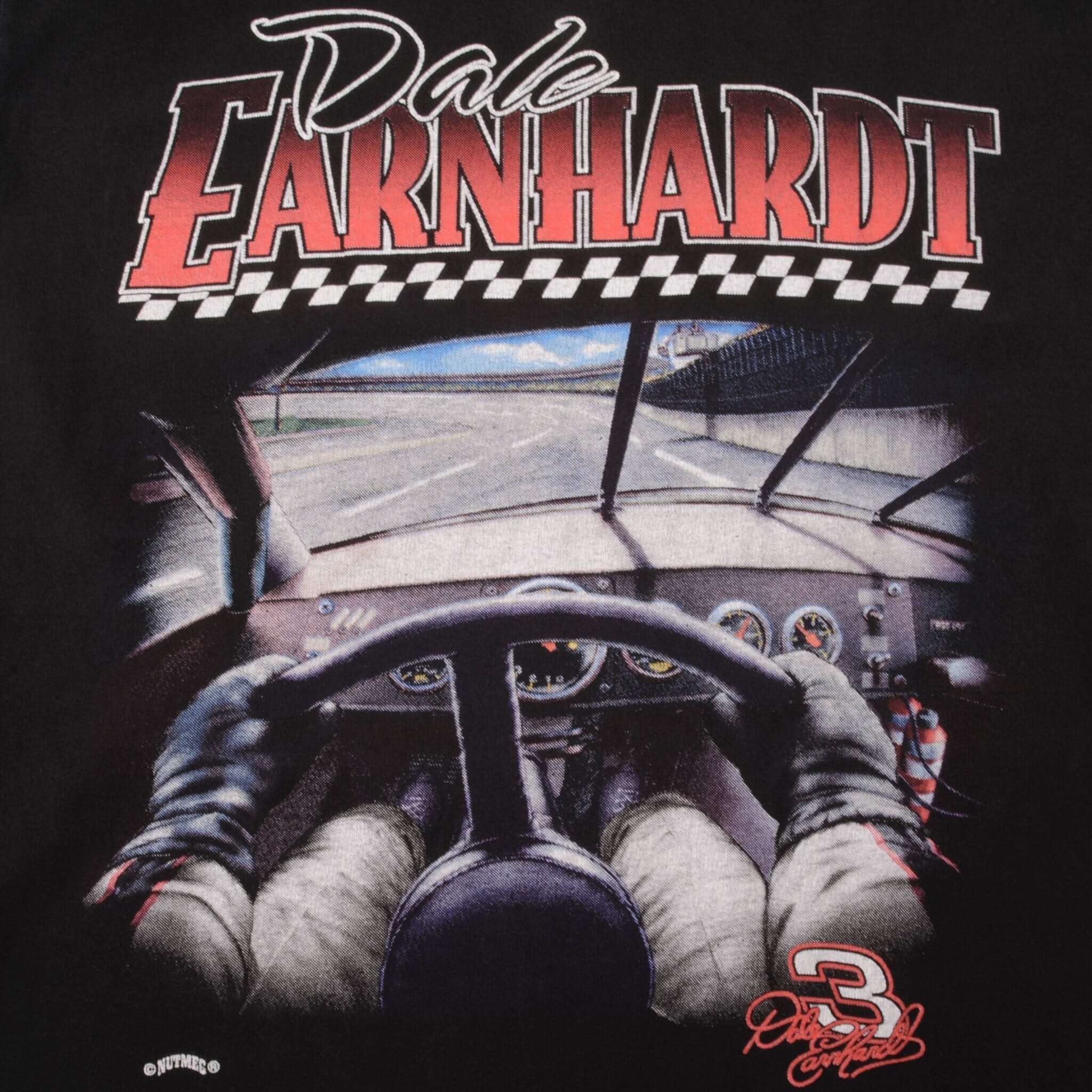 Vintage Nascar Dale Earnhardt 1990s Nutmeg Tee Shirt Size Medium Made In USA