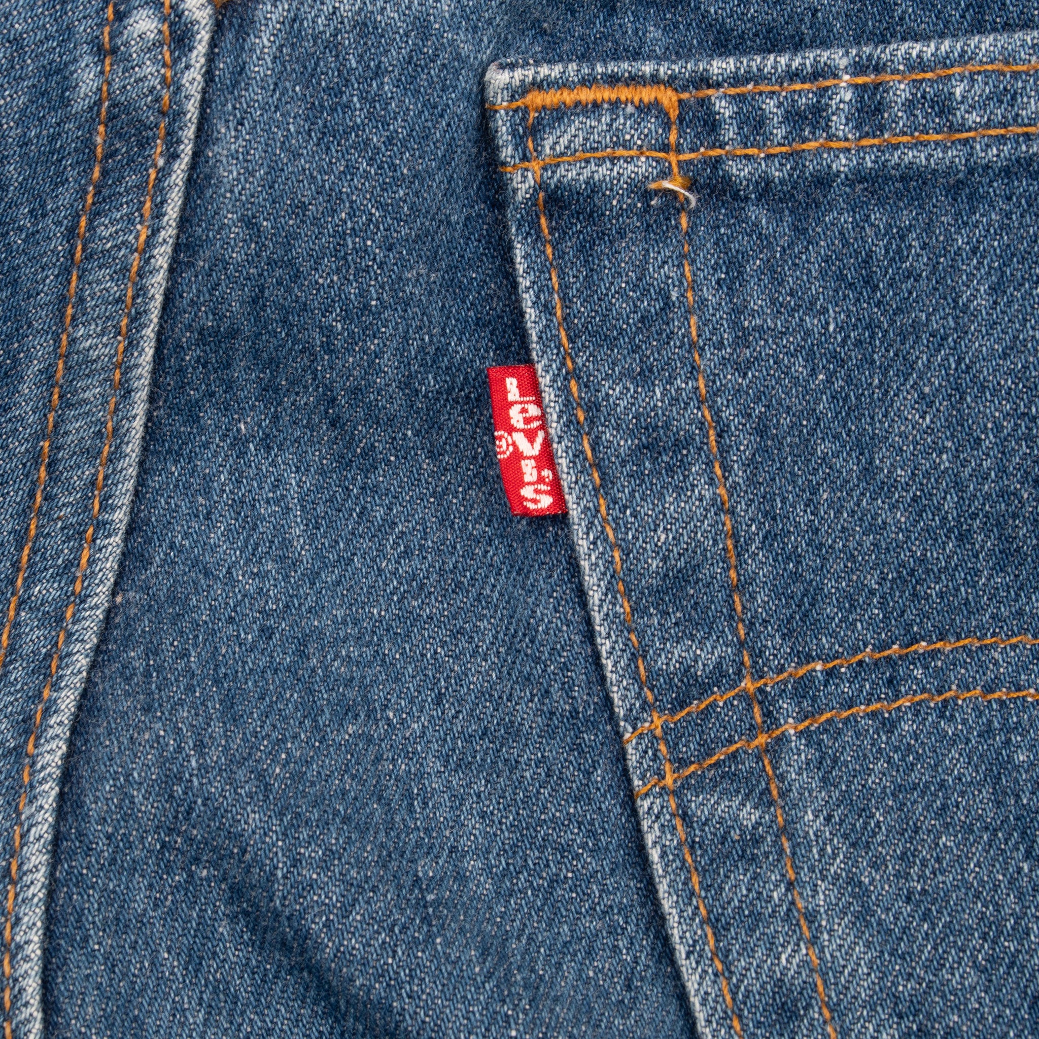 VINTAGE LEVIS 501 INDIGO BLUE JEANS 1980S SIZE 36X33 MADE IN USA