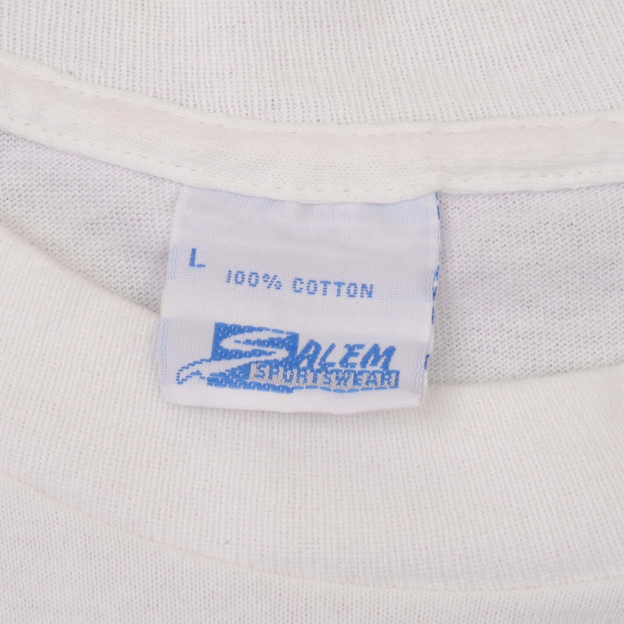 Vintage NBA Magic Johnson Los Angeles Lakers Tee Shirt 1989 Size Medium Made In USA With Single Stitch Sleeves.