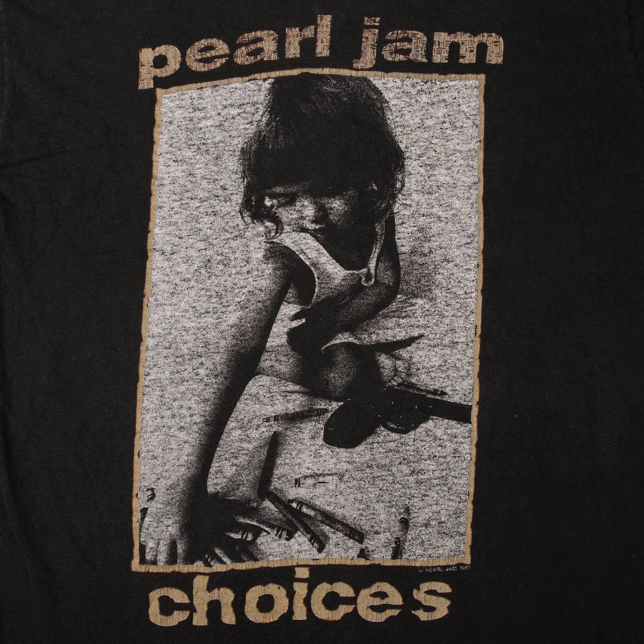VINTAGE PEARL JAM TEE SHIRT 1992 SIZE LARGE MADE IN USA