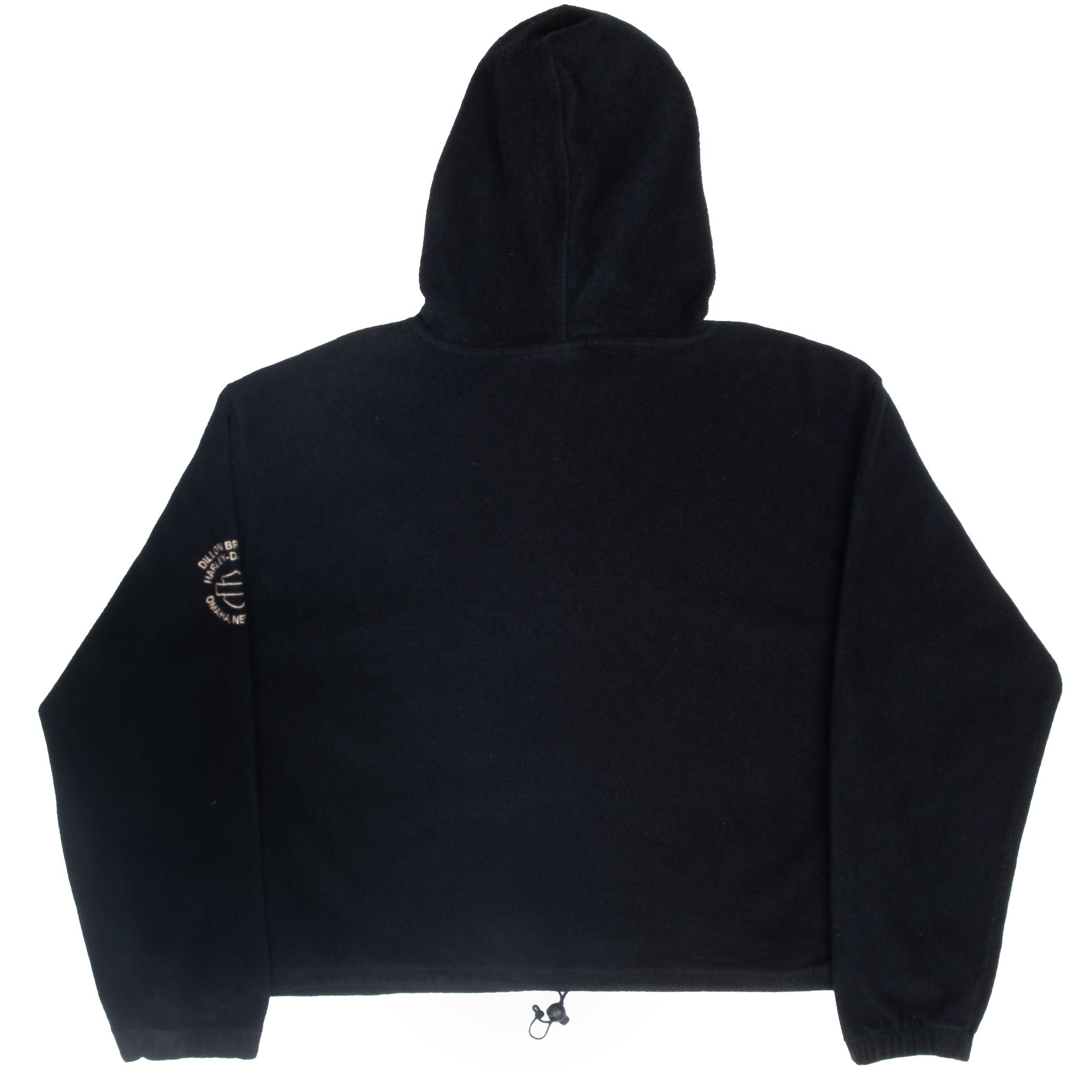 Vintage Harley Davidson Omaha Nebraska Fleece Hoodie Sweatshirt Size Large Women