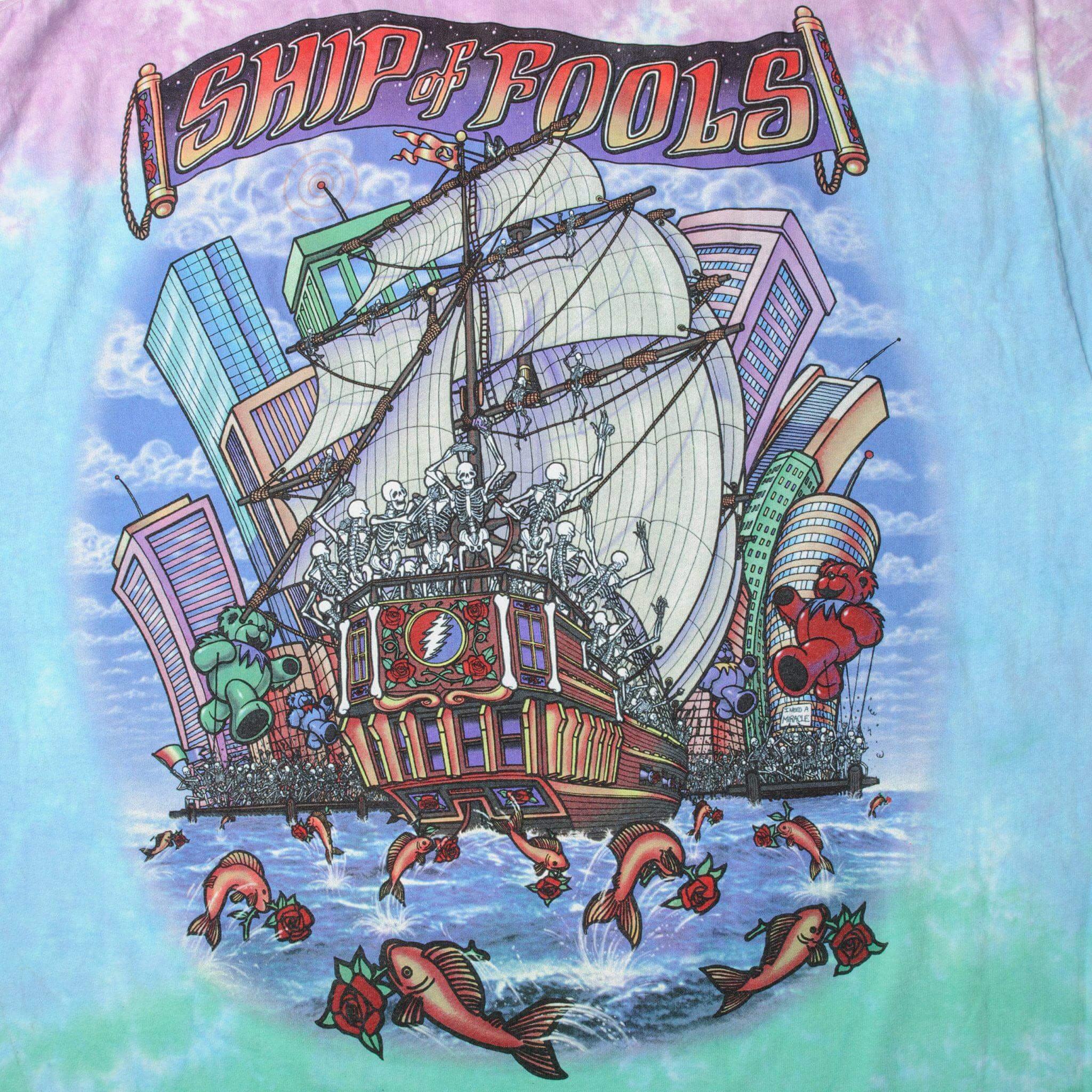 VINTAGE TIE-DYE GRATEFUL DEAD TEE SHIRT 2001 SIZE XL