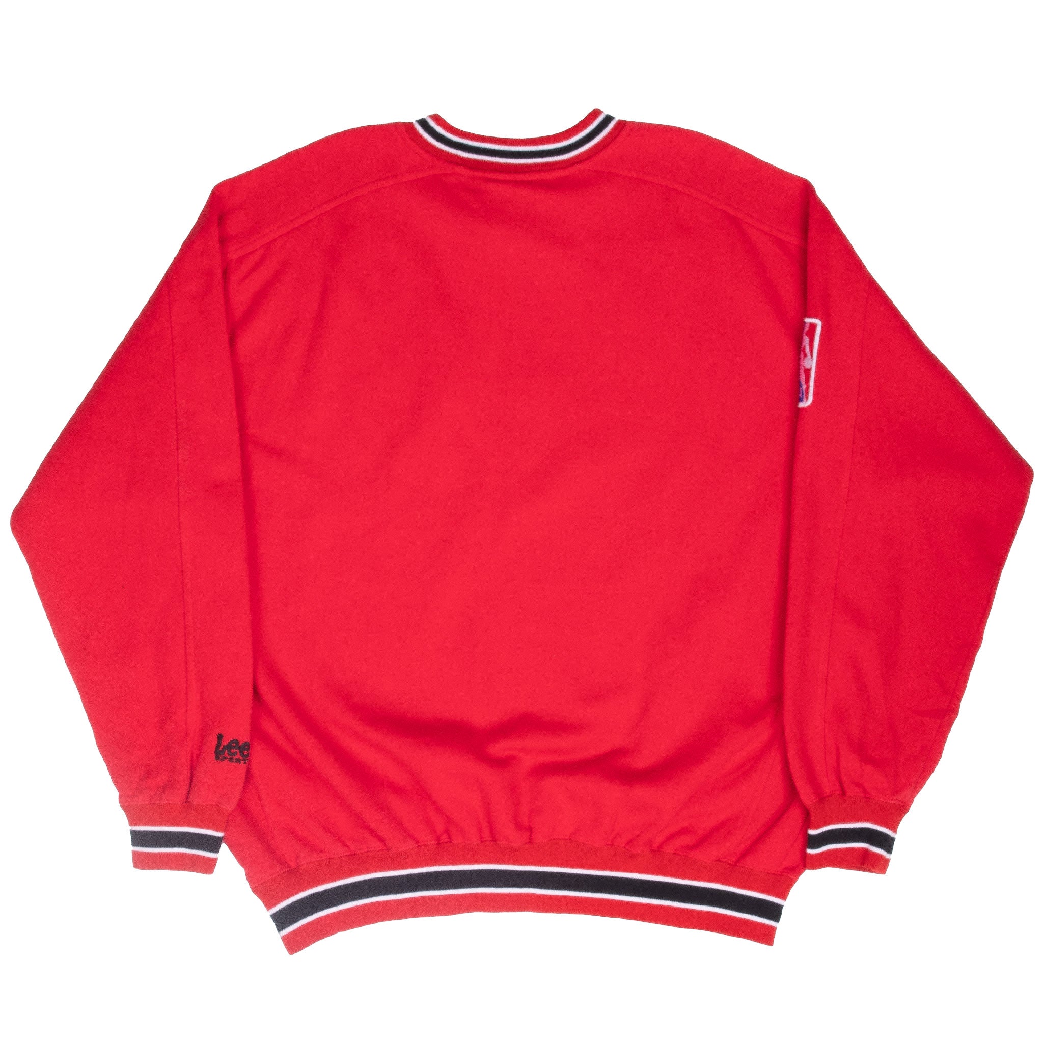 Vintage Nba Chicago Bulls Red Embroidered Sweatshirt 1990S Size XL