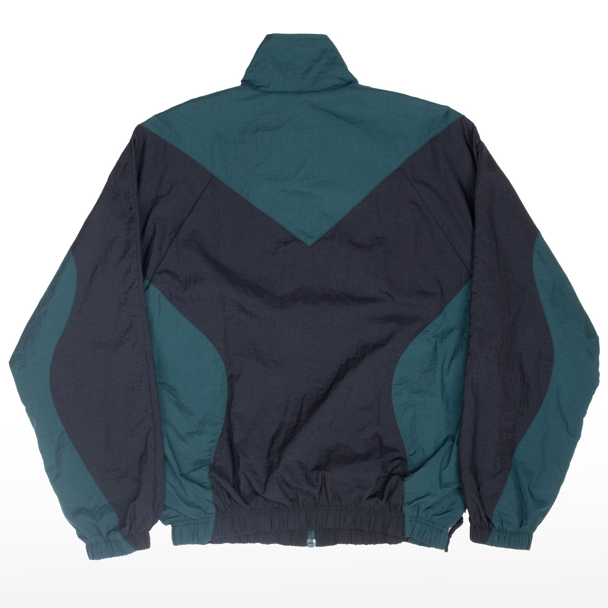 Vintage Nike Black And Green Swoosh Windbreaker Jacket 1990S Size Small