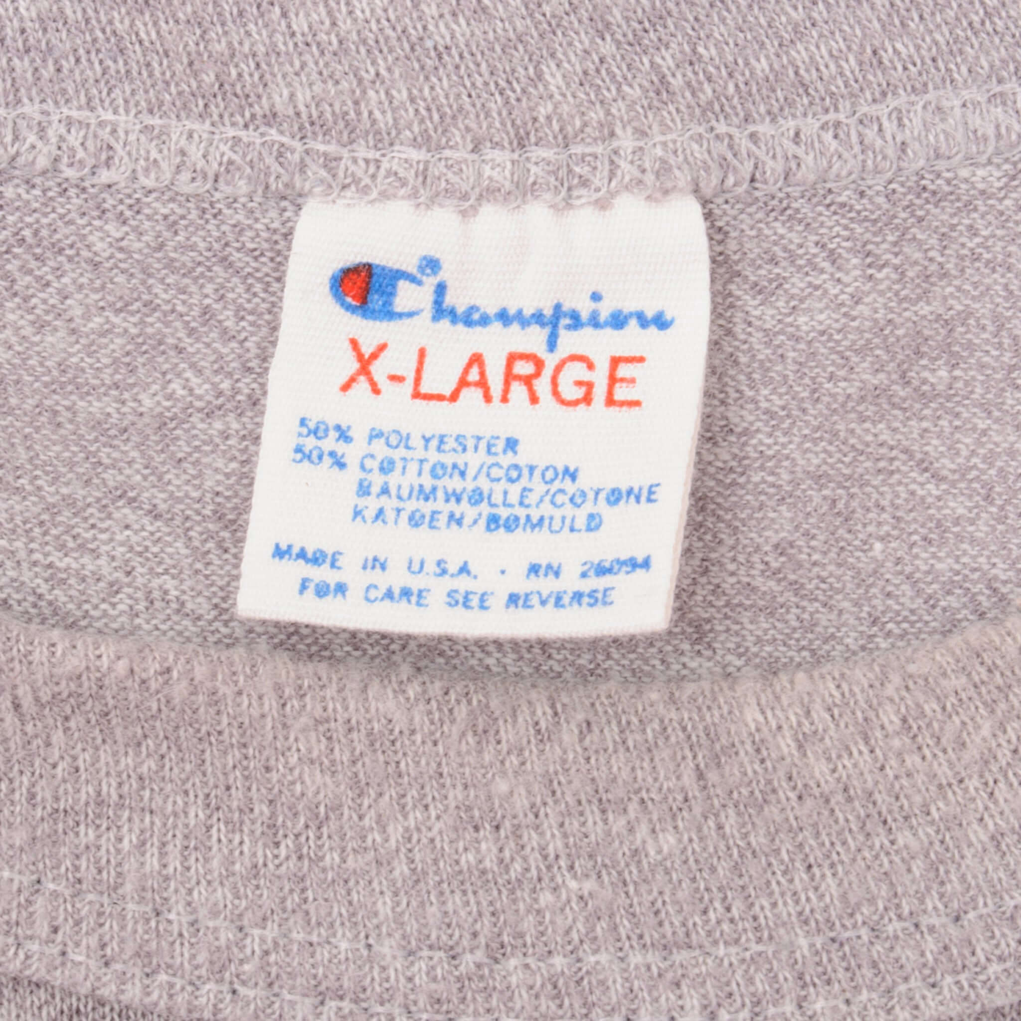 Vintage Champion NFL Chicago Bears Tee Shirt Size Large Made In USA With Single Stitch Sleeves