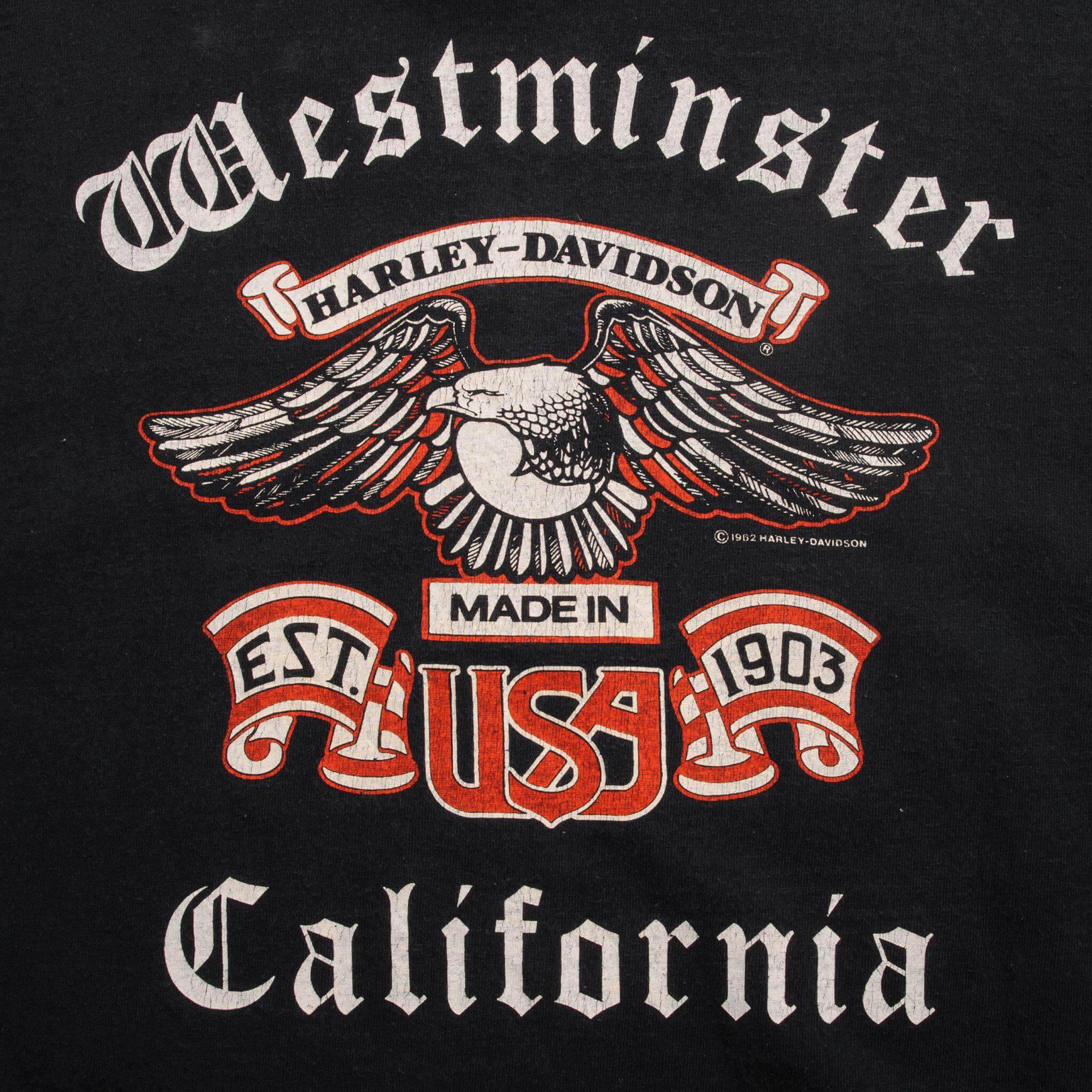 VINTAGE HARLEY DAVIDSON TEE SHIRT 1991 SIZE LARGE MADE IN USA