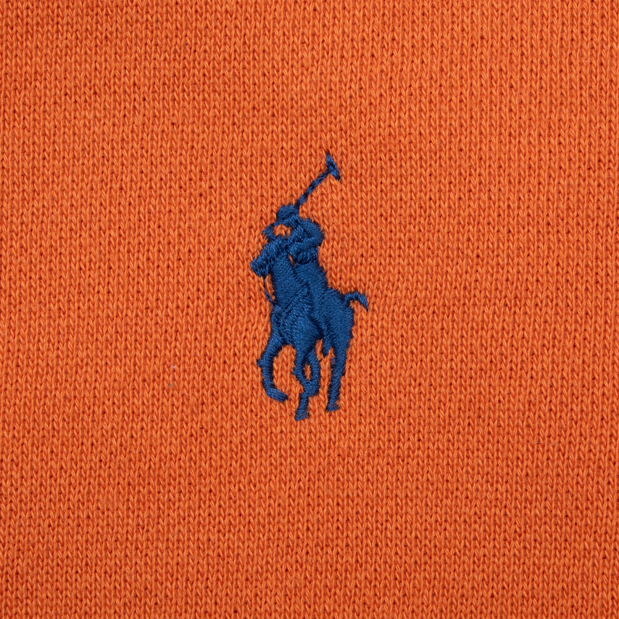 Vintage Ralph Lauren Full Zip Classic Orange Hoodie Sweatshirt 1990S Size Large