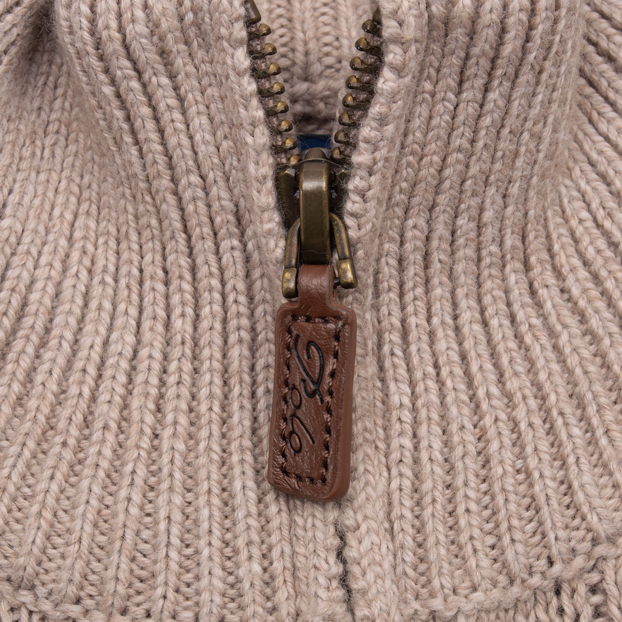 Vintage Polo Ralph Lauren Beige Knit Quarter 1/4 Zip Sweater Size XL