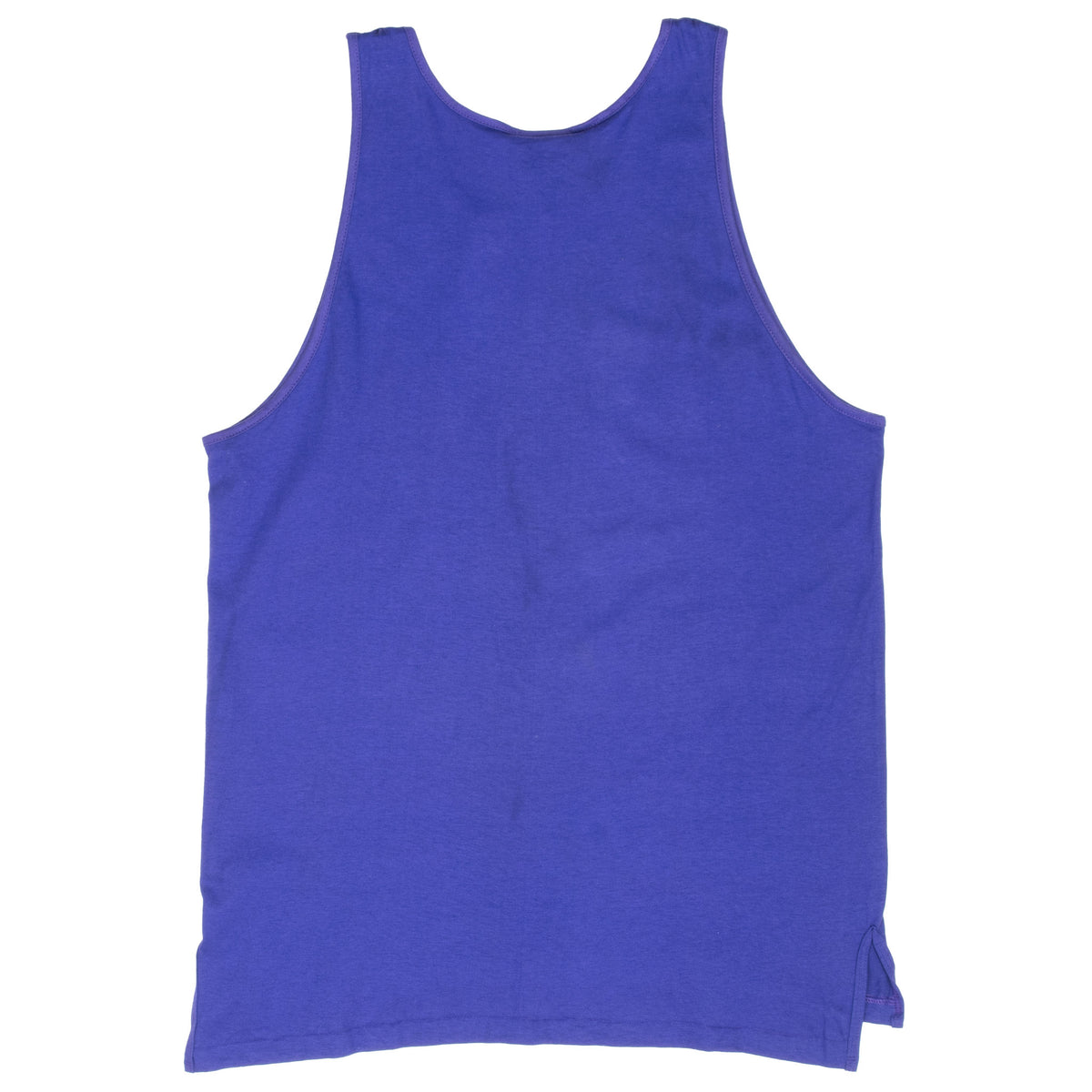 Plain back of purple Adidas tank top