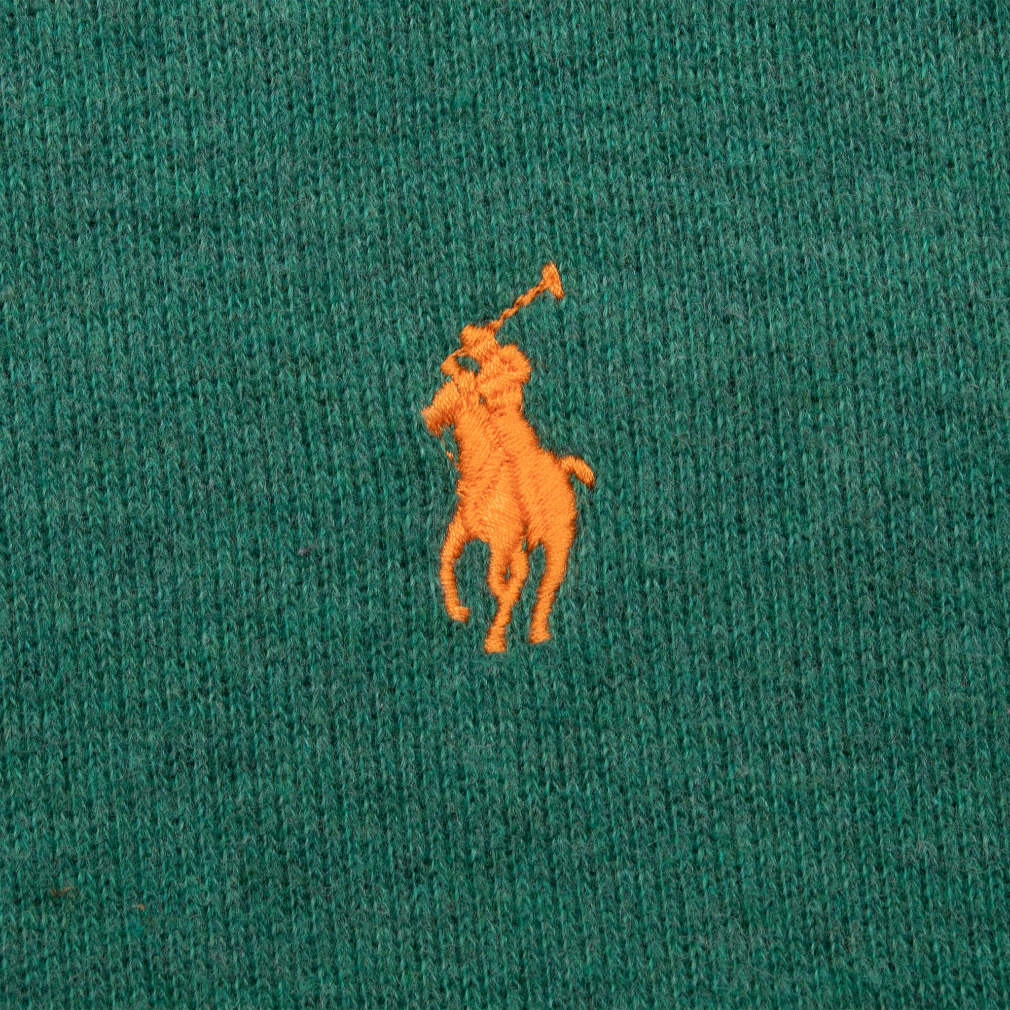Vintage Polo Ralph Lauren Green Quarter 1/4 Zip Sweater Size 2Xl Big