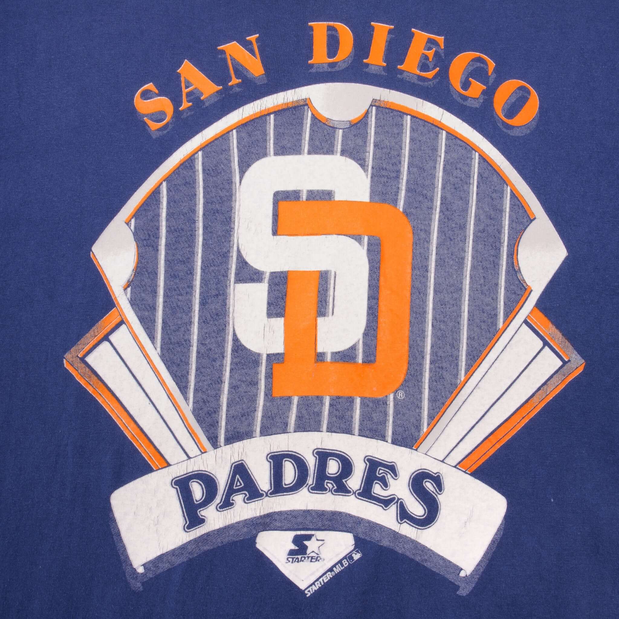 Vintage MLB San Diego Padres 1990s Tee Shirt Size Large Made In USA With Single Stitch Sleeves