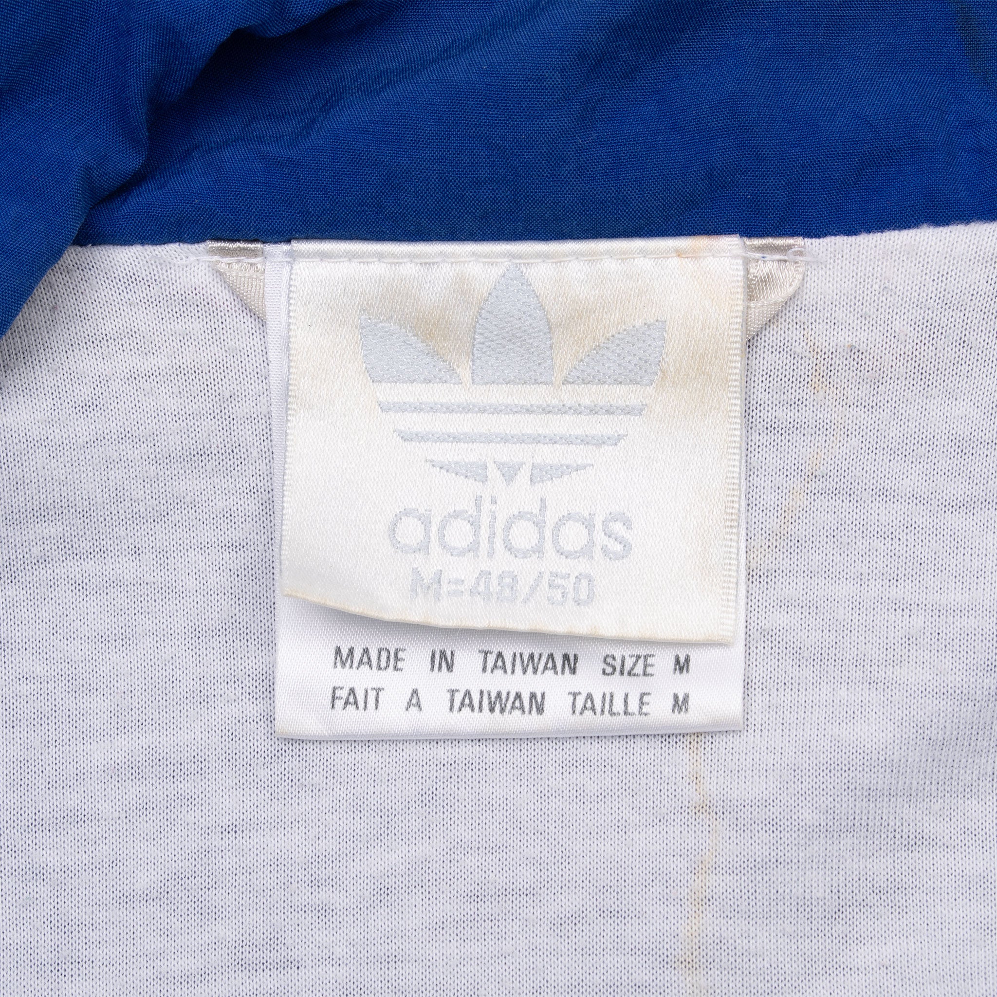 Vintage Adidas Team Purple Blue Windbreaker Jacket 1980S Size Medium