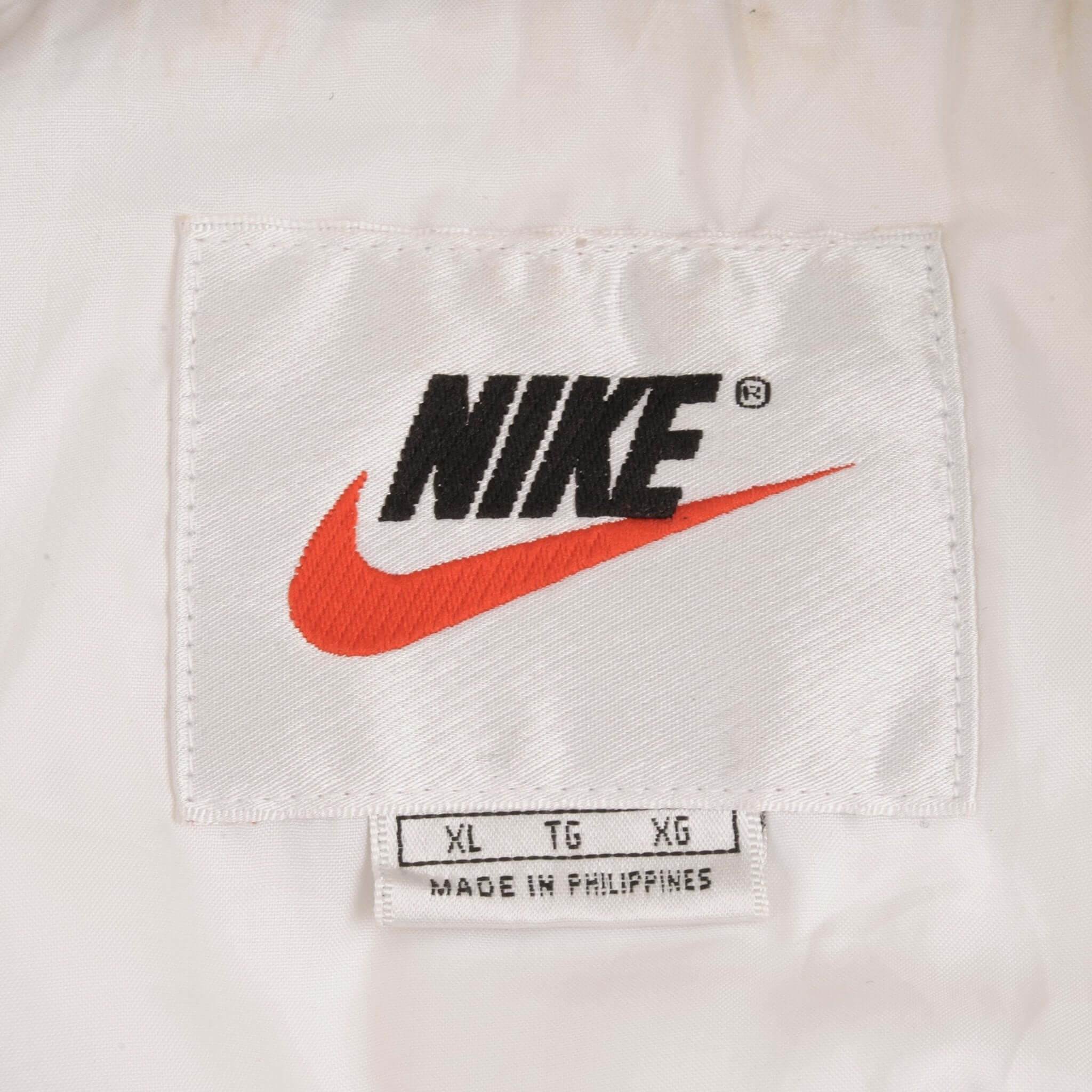 Vintage Nike Big Swoosh Black Windbreaker Jacket 1990S Size XL