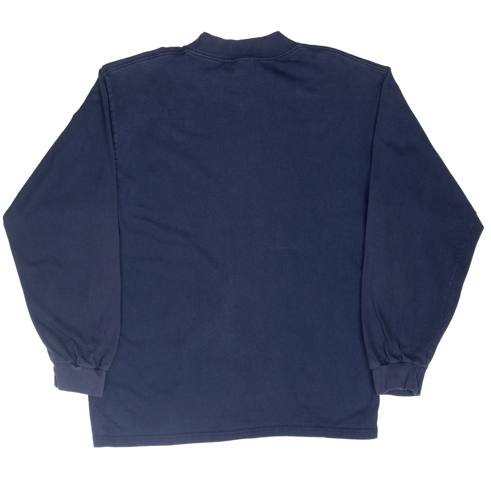Vintage Nike Navy Blue Long Sleeve Turtle Neck Tee Shirt 2000S Size Large