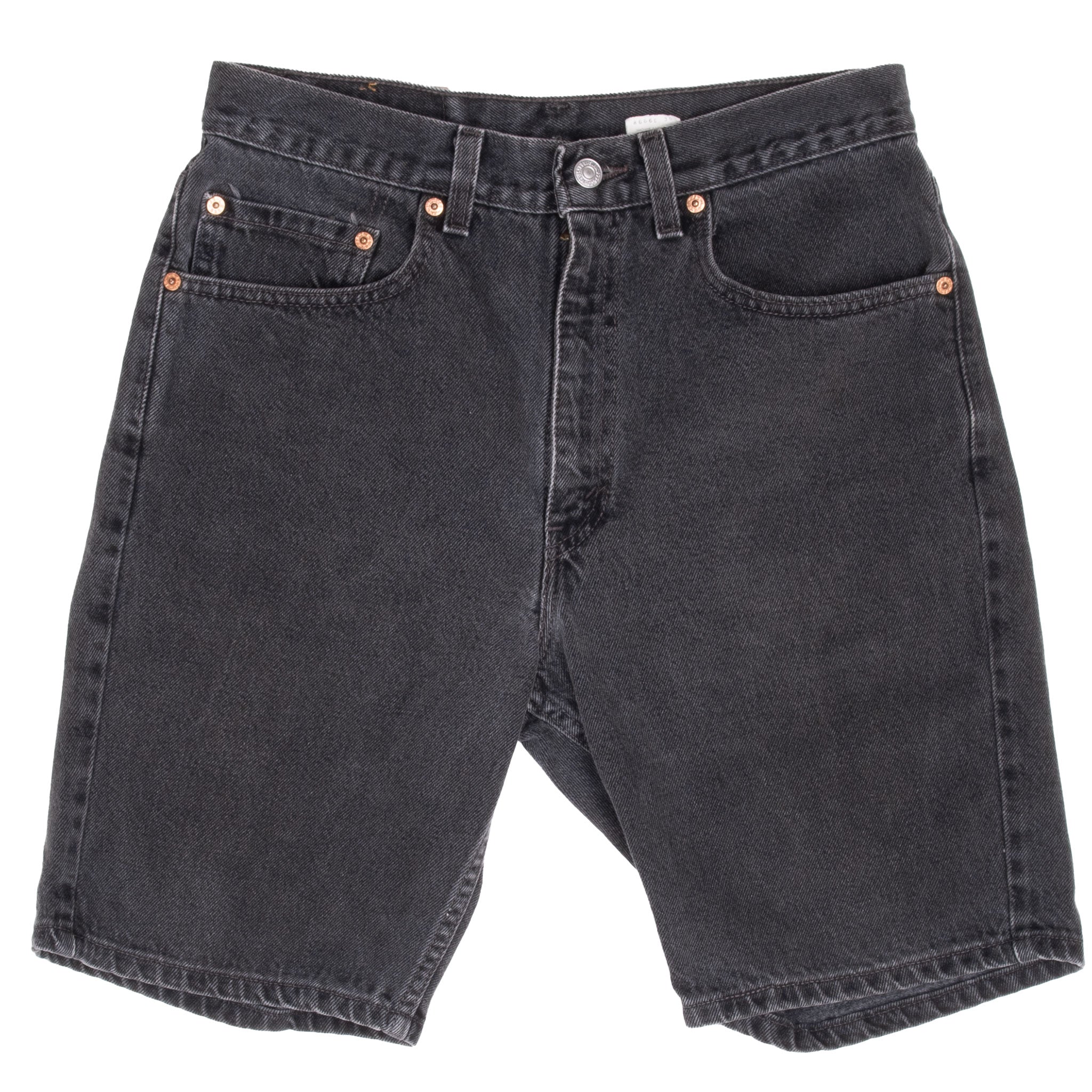 Vintage Levis 505 Black Shorts Jeans 1980S Size W31 Made In Usa
Size on tag 32 Actual Size 31
Back Button #554