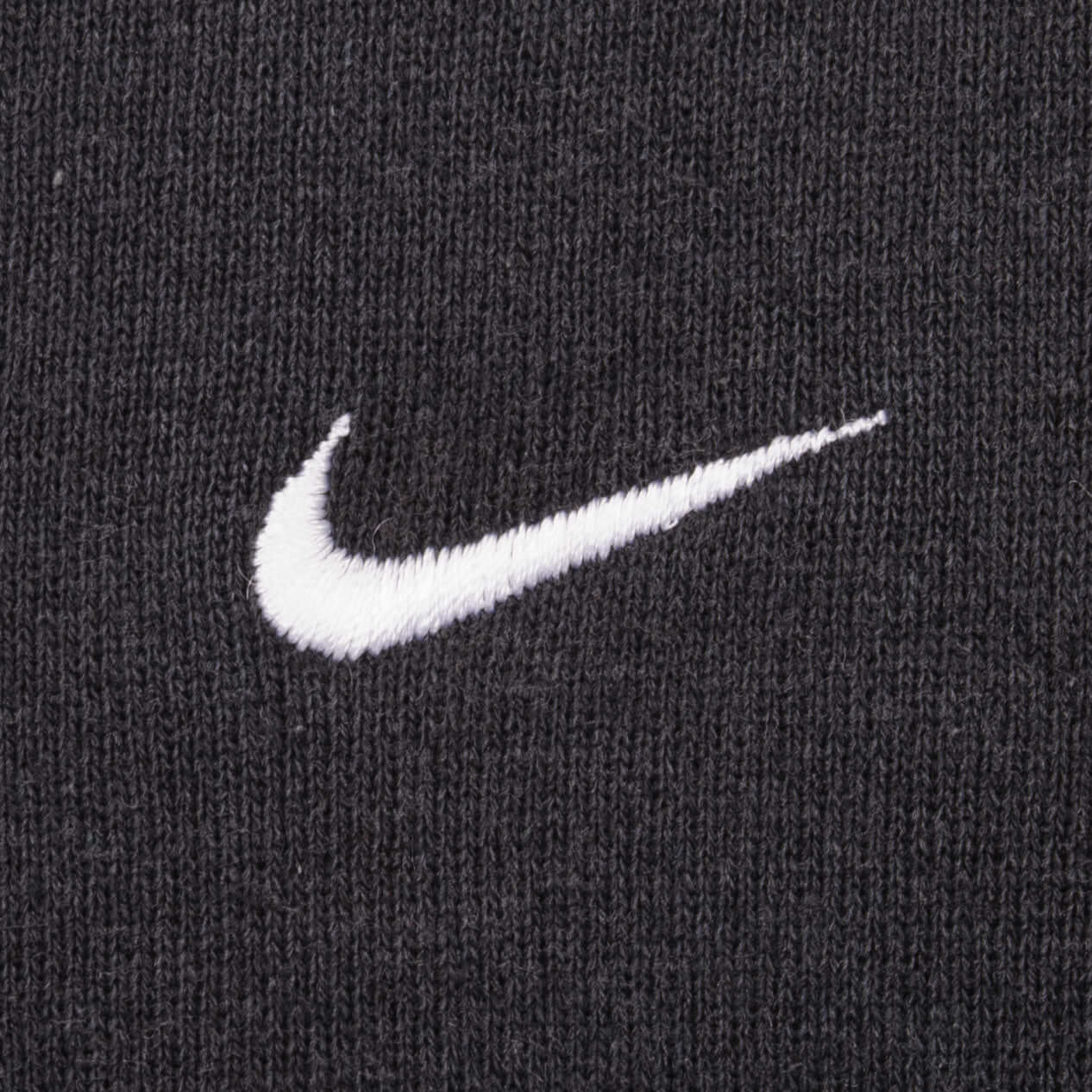 Vintage Black Nike Classic Small Swoosh Sweatshirt 1990s Size Large Made In USA