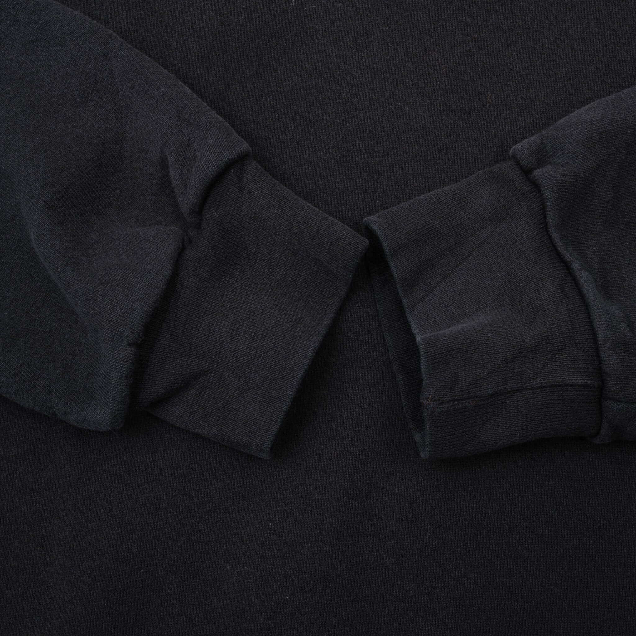 Vintage Black Nike Classic Small Swoosh Sweatshirt 1990s Size Large Made In USA