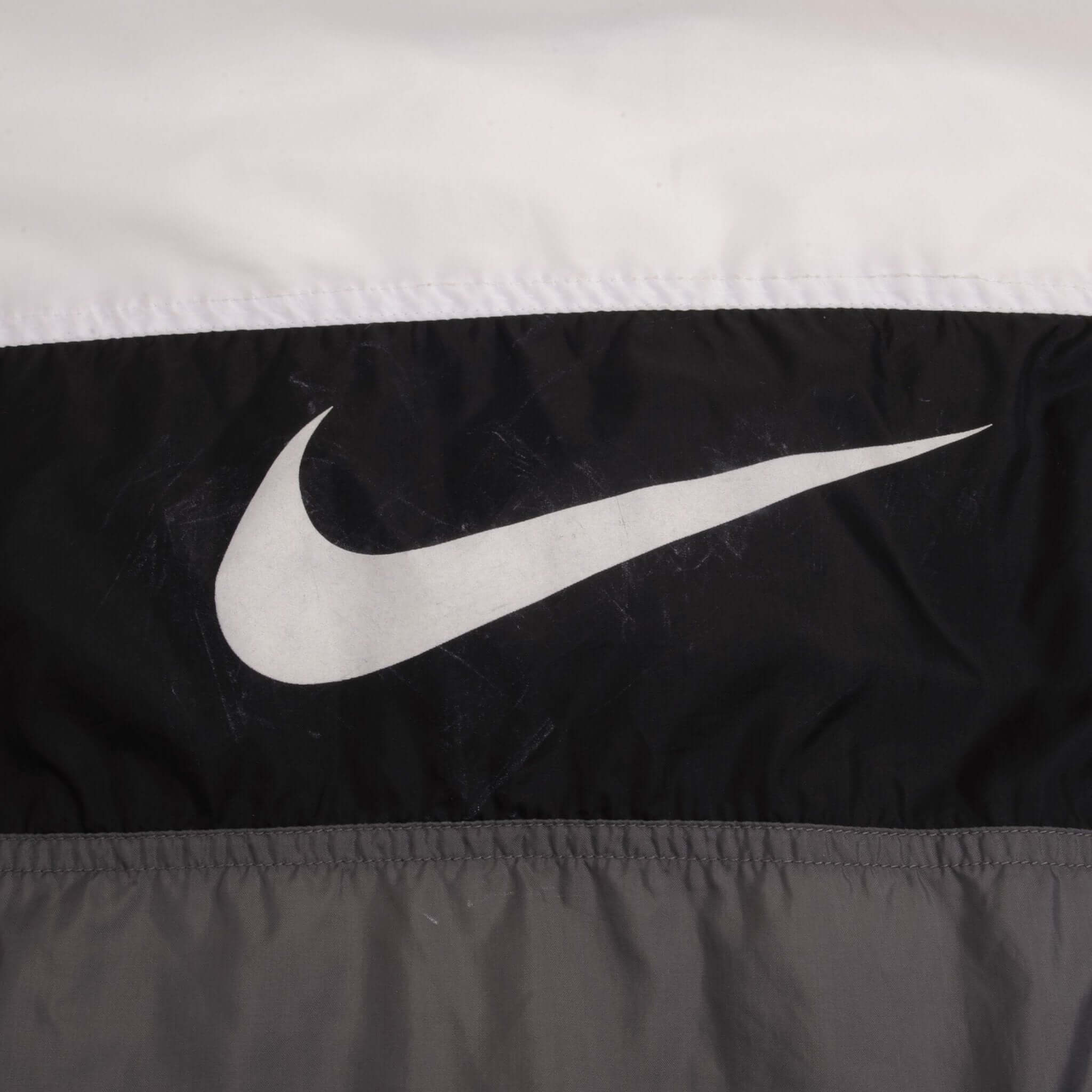 Vintage Nike Big Swoosh Black Windbreaker Jacket 1990S Size XL