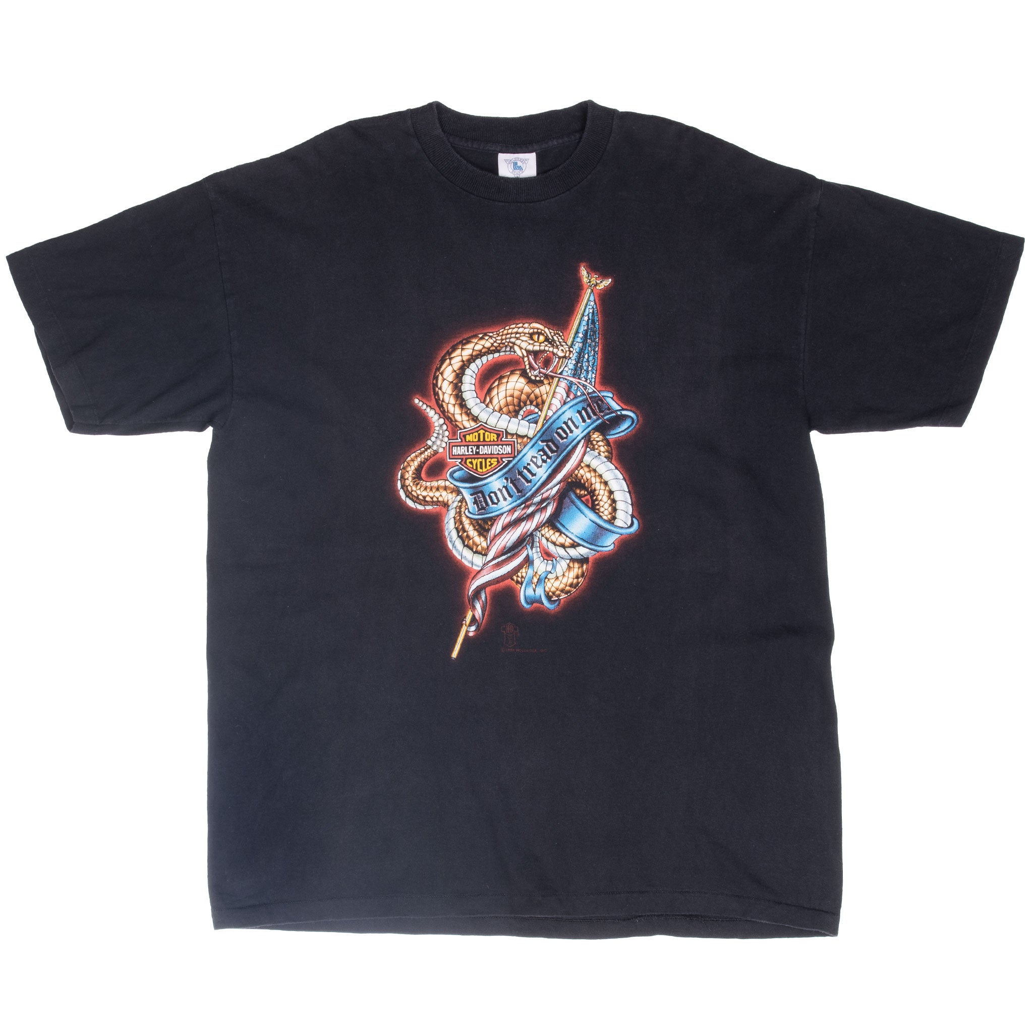 Vintage Harley Davidson Charleston Sc Holoubek Tee Shirt 1988 Size XL Made In Usa Single Stitch Sleeves