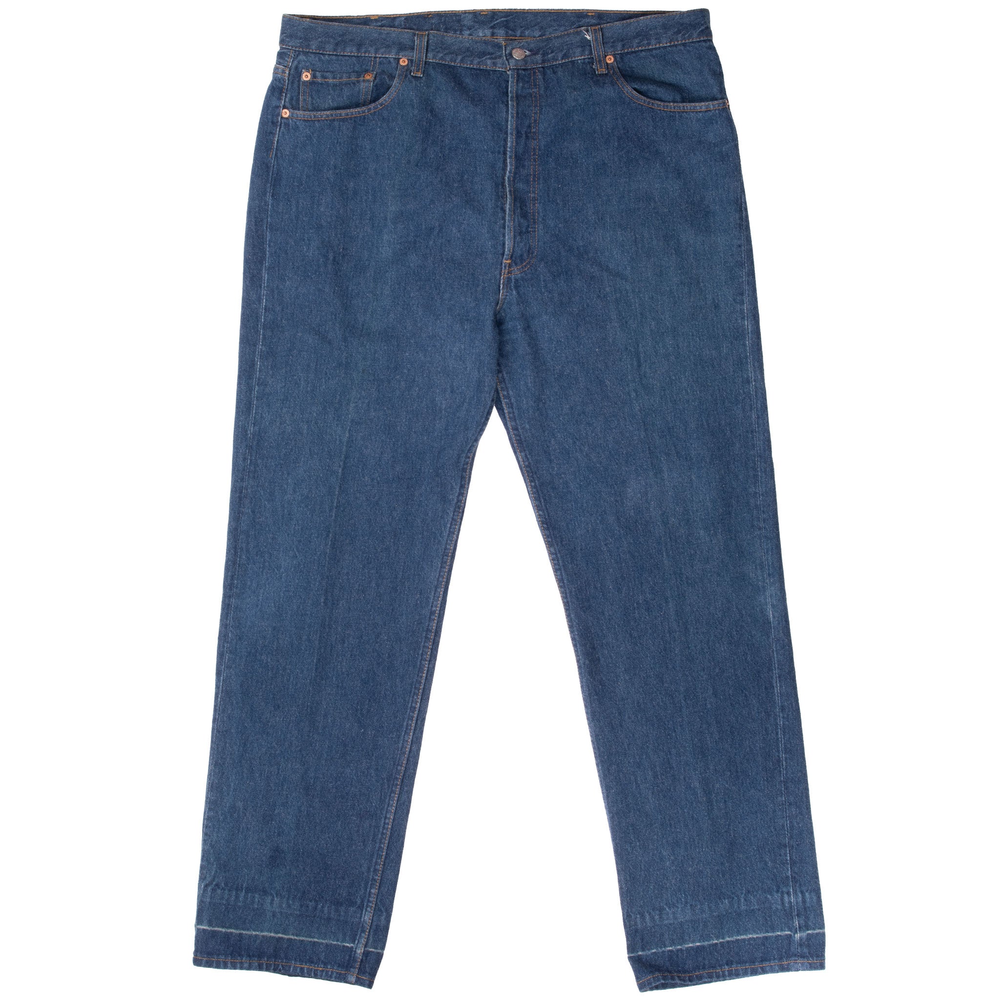 VINTAGE LEVIS 501 INDIGO BLUE JEANS 1980S SIZE 41X32 MADE IN USA