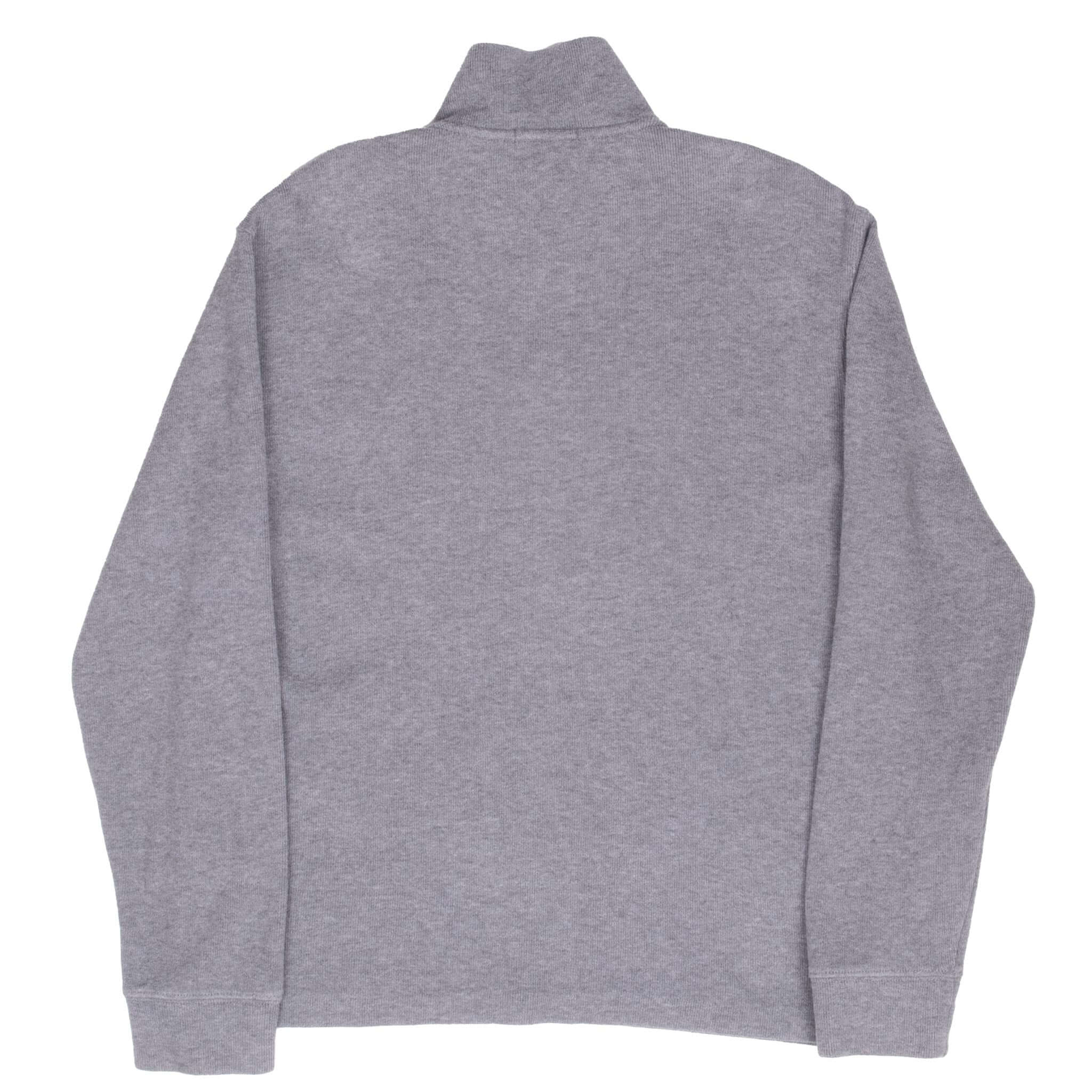 Vintage Polo Ralph Lauren Grey Quarter 1/4 Zip Sweater Size Medium