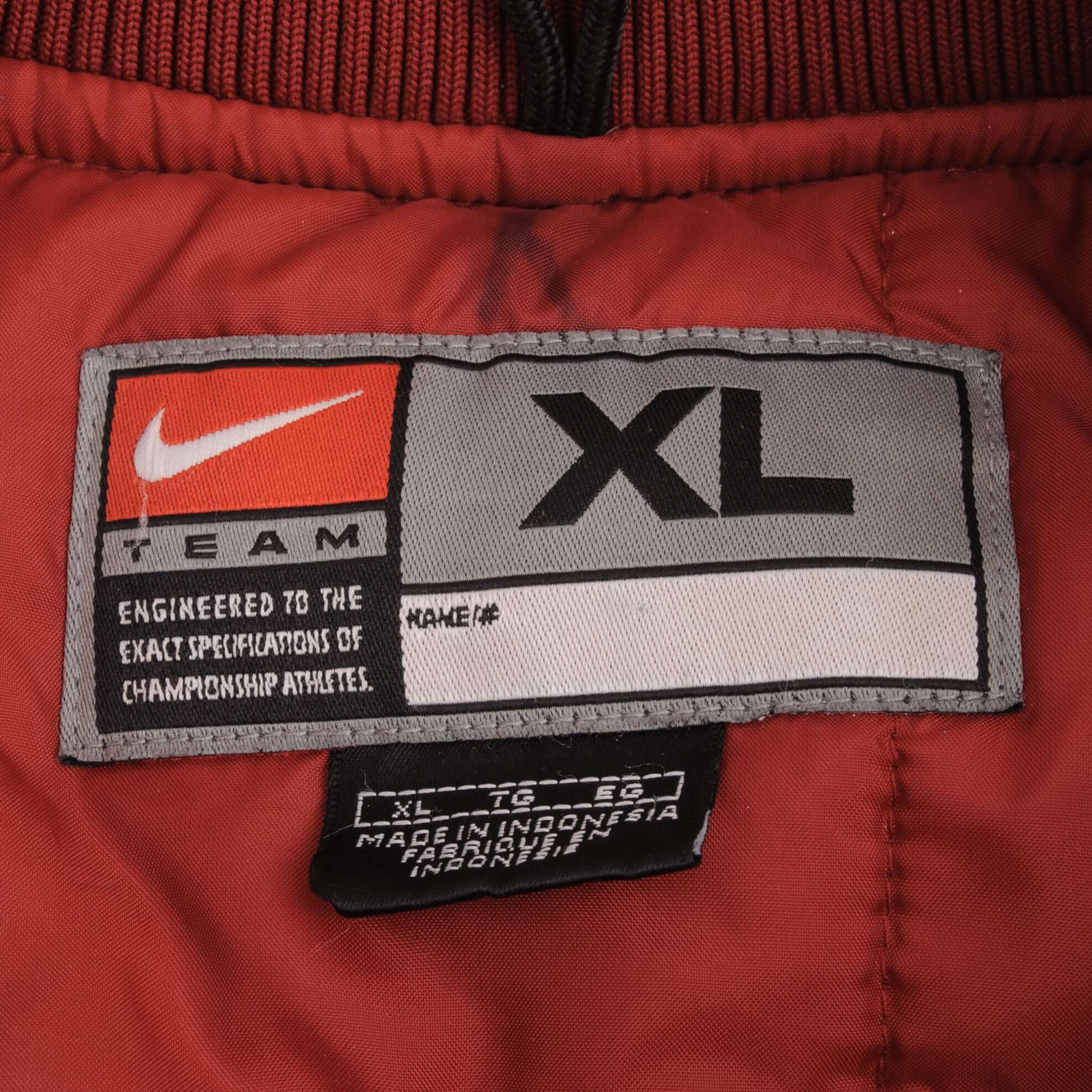 Vintage Nike Ncaa Oklahoma University Sateen Varsity Jacket 2000S Size XL