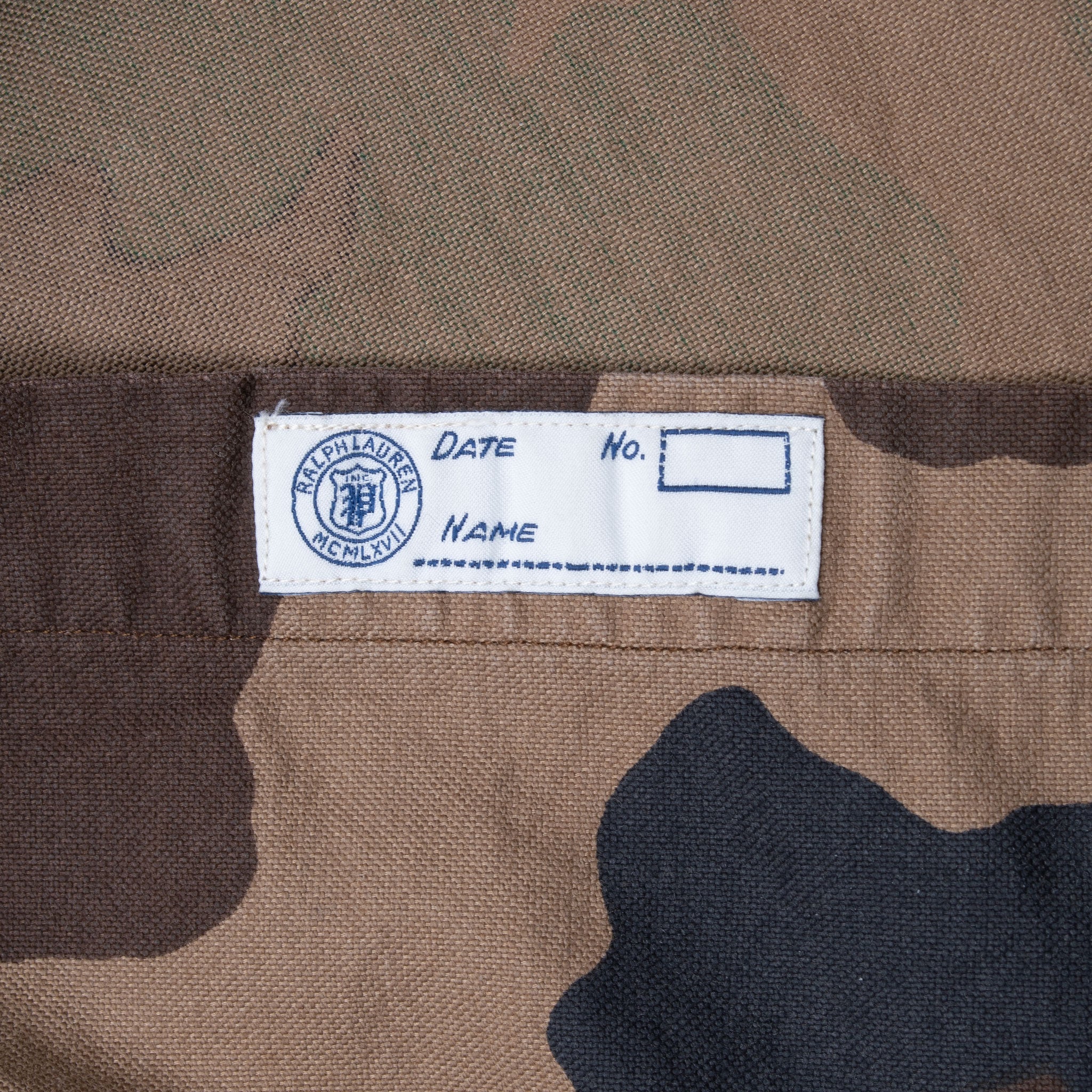 Vintage Ralph Lauren Woodland Camo Shirt Size Large Deadstock