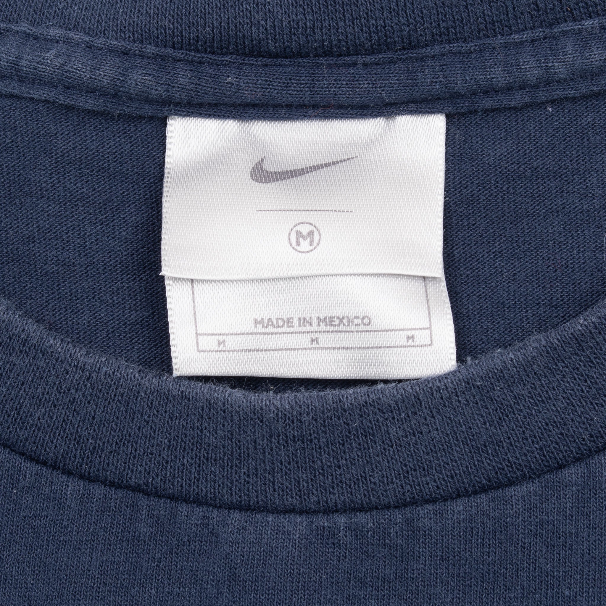 Vintage Nike Classic Swoosh Navy Blue Tee Shirt 2000S Size Medium