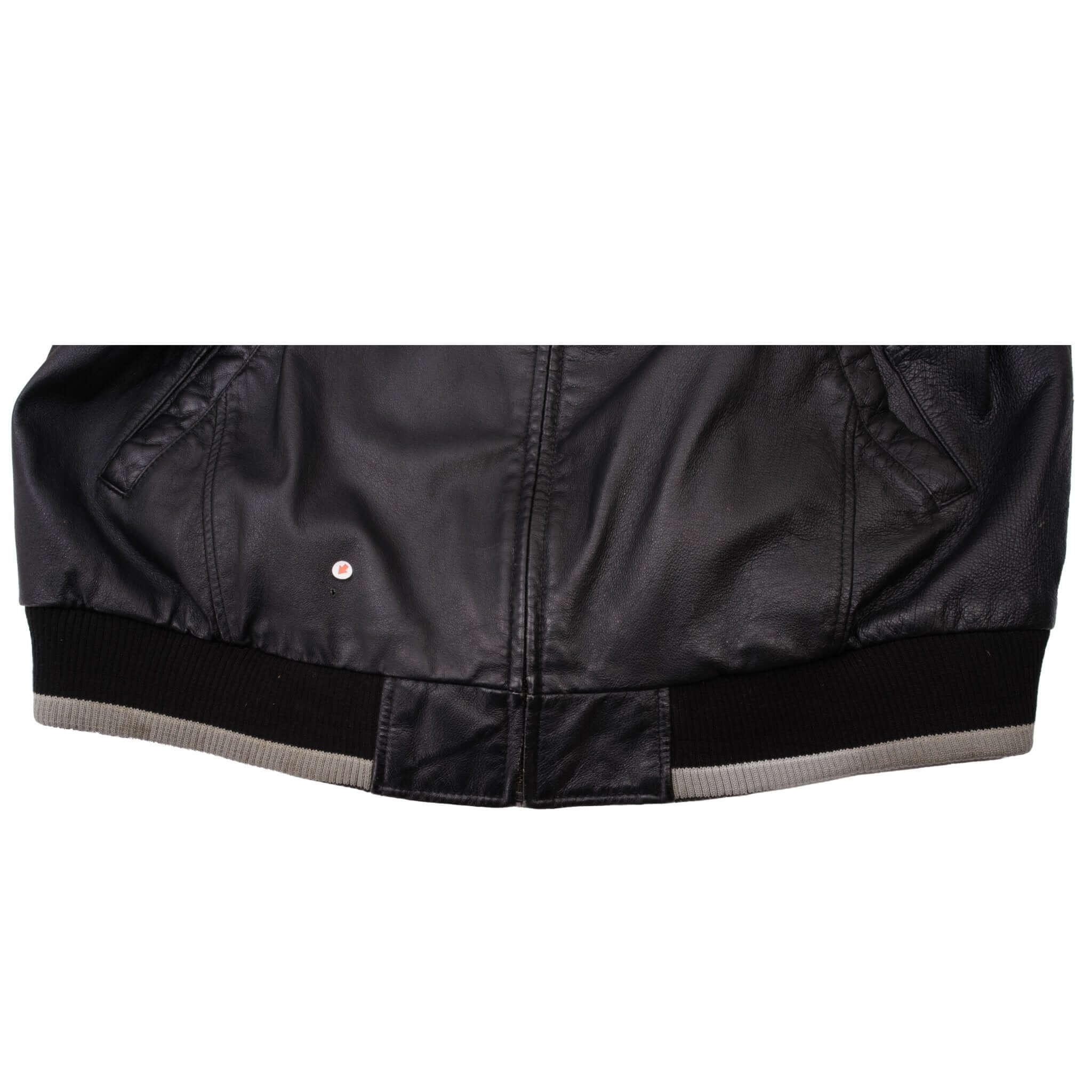 Vintage NFL Los Angeles Raiders Leather Jacket 1990S Size XL