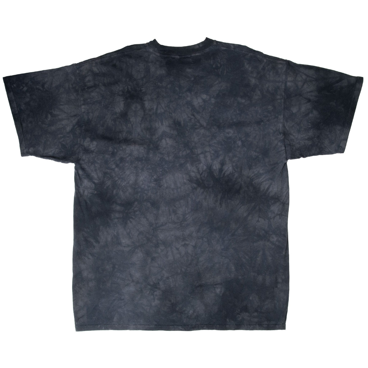 Back of black tie-dye The Mountain short-sleeve T-shirt