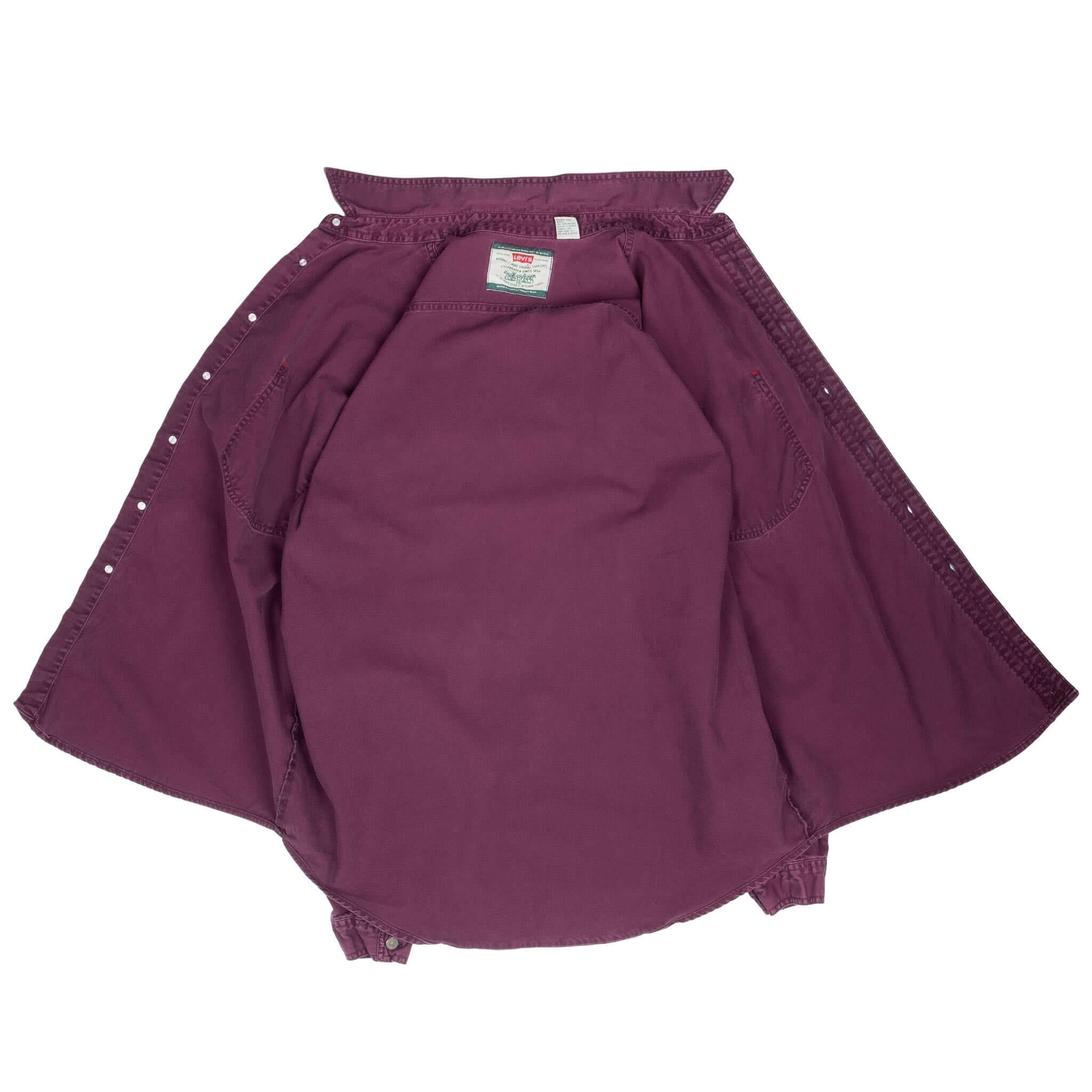 Vintage Levis Pocket Purple Denim Shirt 1990S Size XL