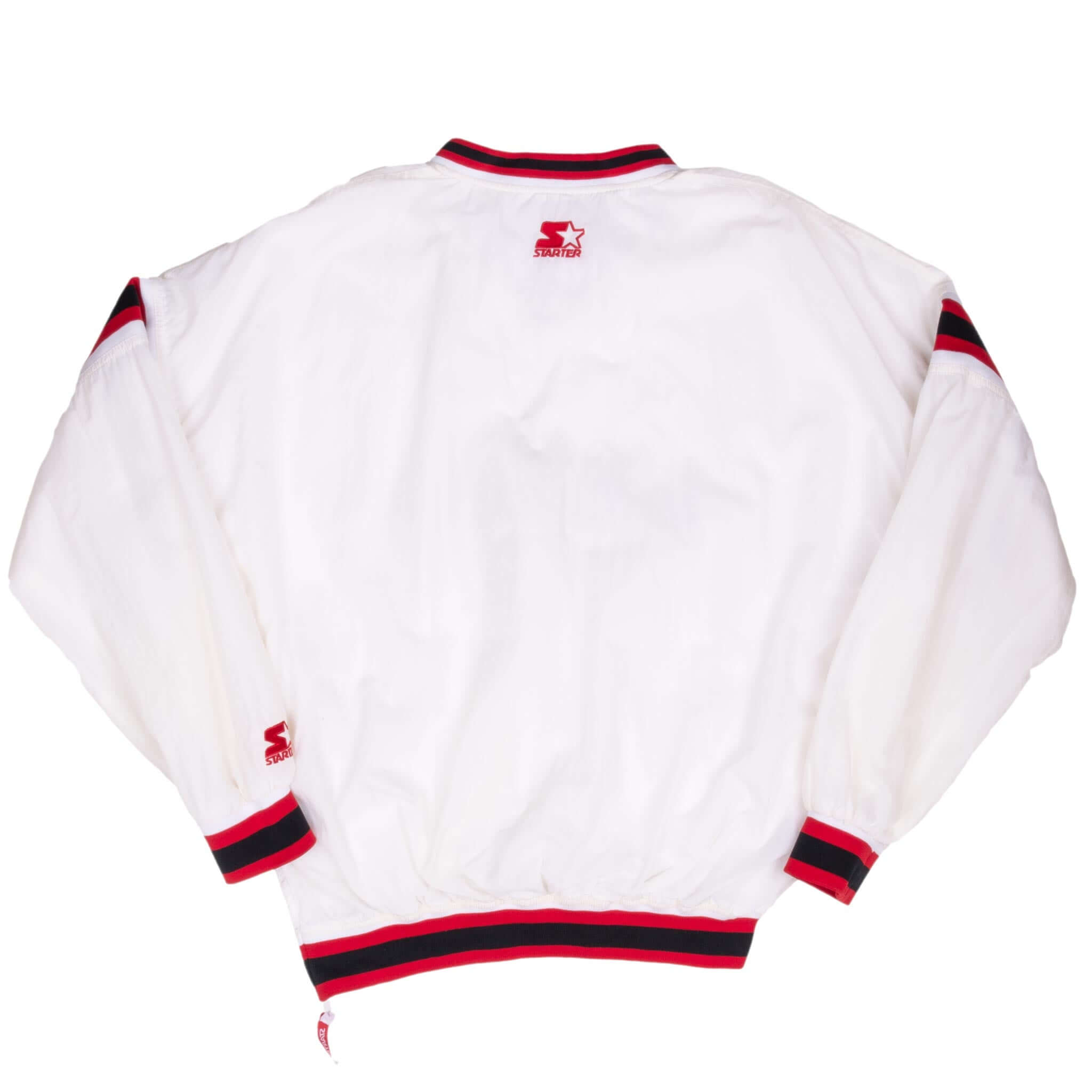 Vintage Ncaa Nebraska Huskers White Pullover Windbreaker Jacket 1990S Size 2XL
