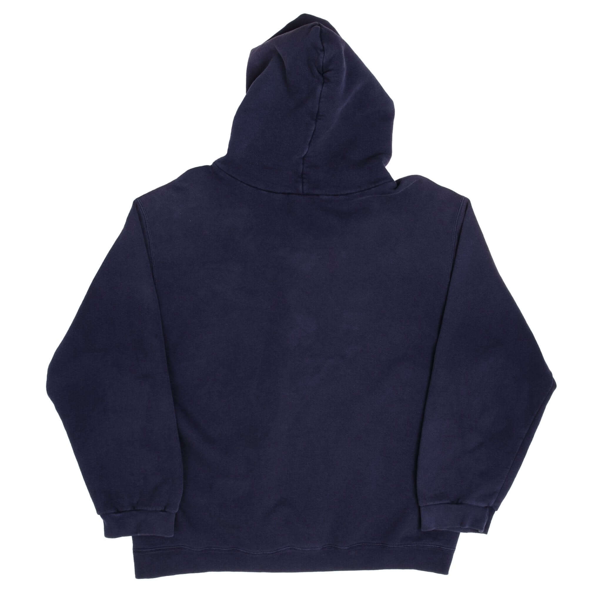 Vintage Blue Nike Middle Swoosh Hoodie 90S Size Large