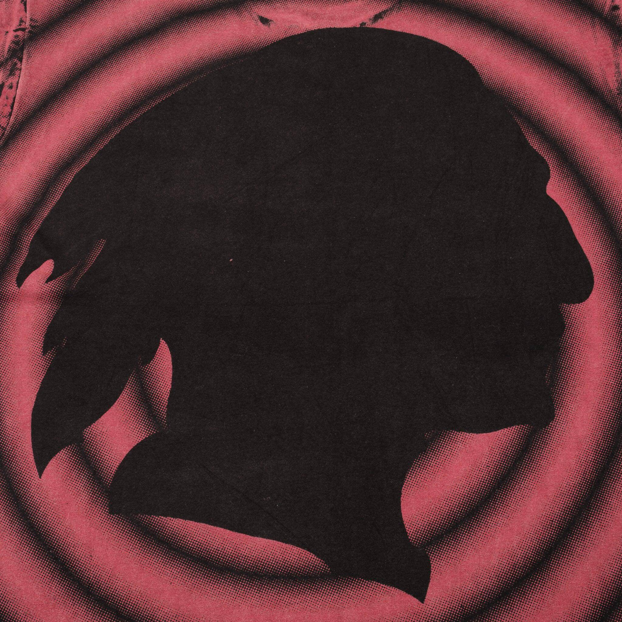 Vintage All Over Print Graphic Fruit of the Loom Tee Shirt 1990s Size XLarge With Single Stitch Sleeves.