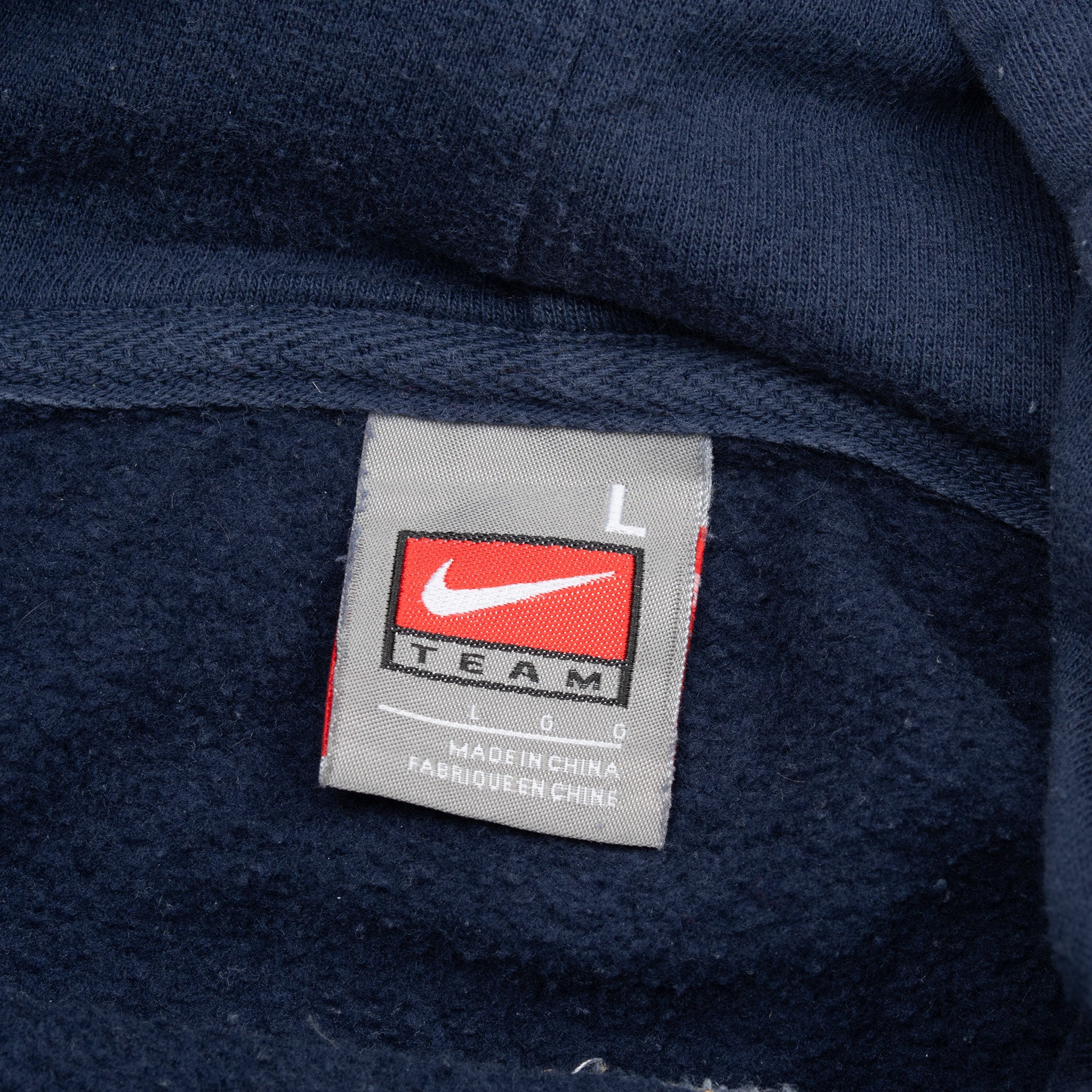 Vintage Nike Ncaa Byu Brigham Young Blue Hoodie Sweatshirt 2000S Size Large