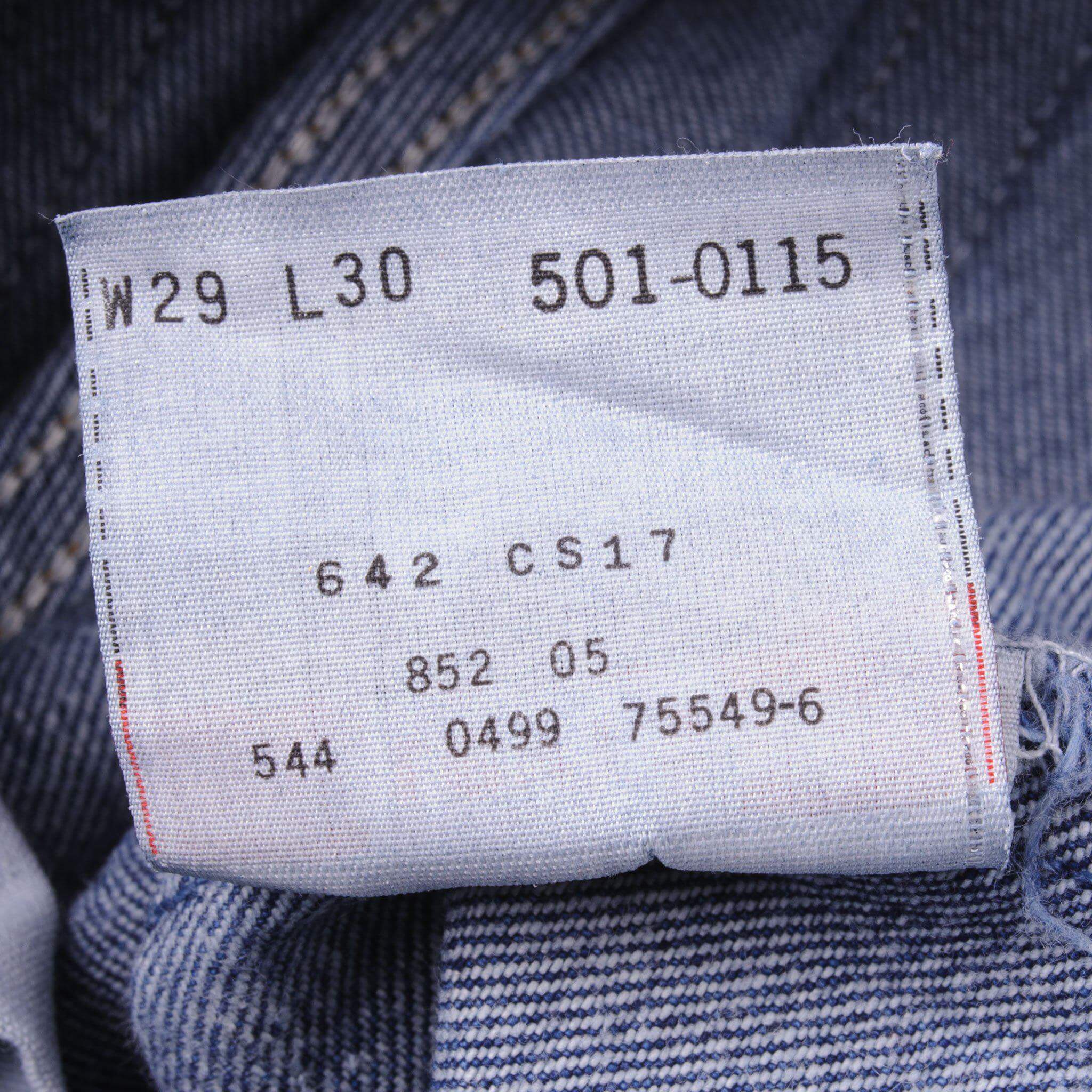 VINTAGE LEVIS 501 JEANS 90S SIZE W28 L30 MADE IN USA