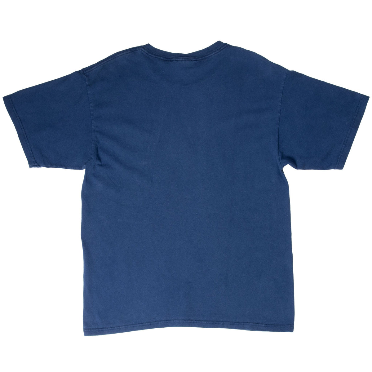 Plain back of blue Nike short-sleeve T-shirt