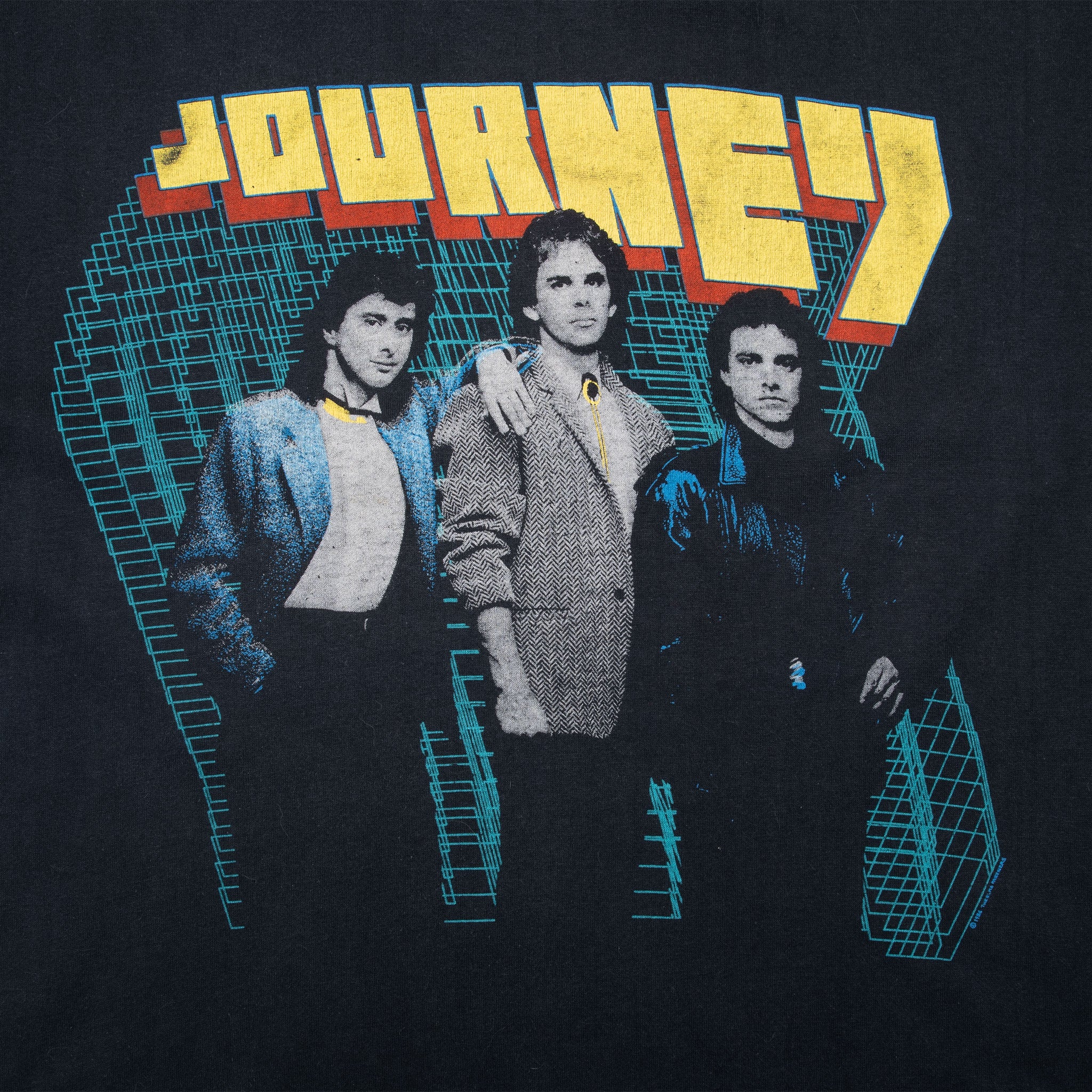 Vintage Journey Raised On The Radio Tee Shirt 1986 Size Large Made In Usa With Single Stitch Sleeves