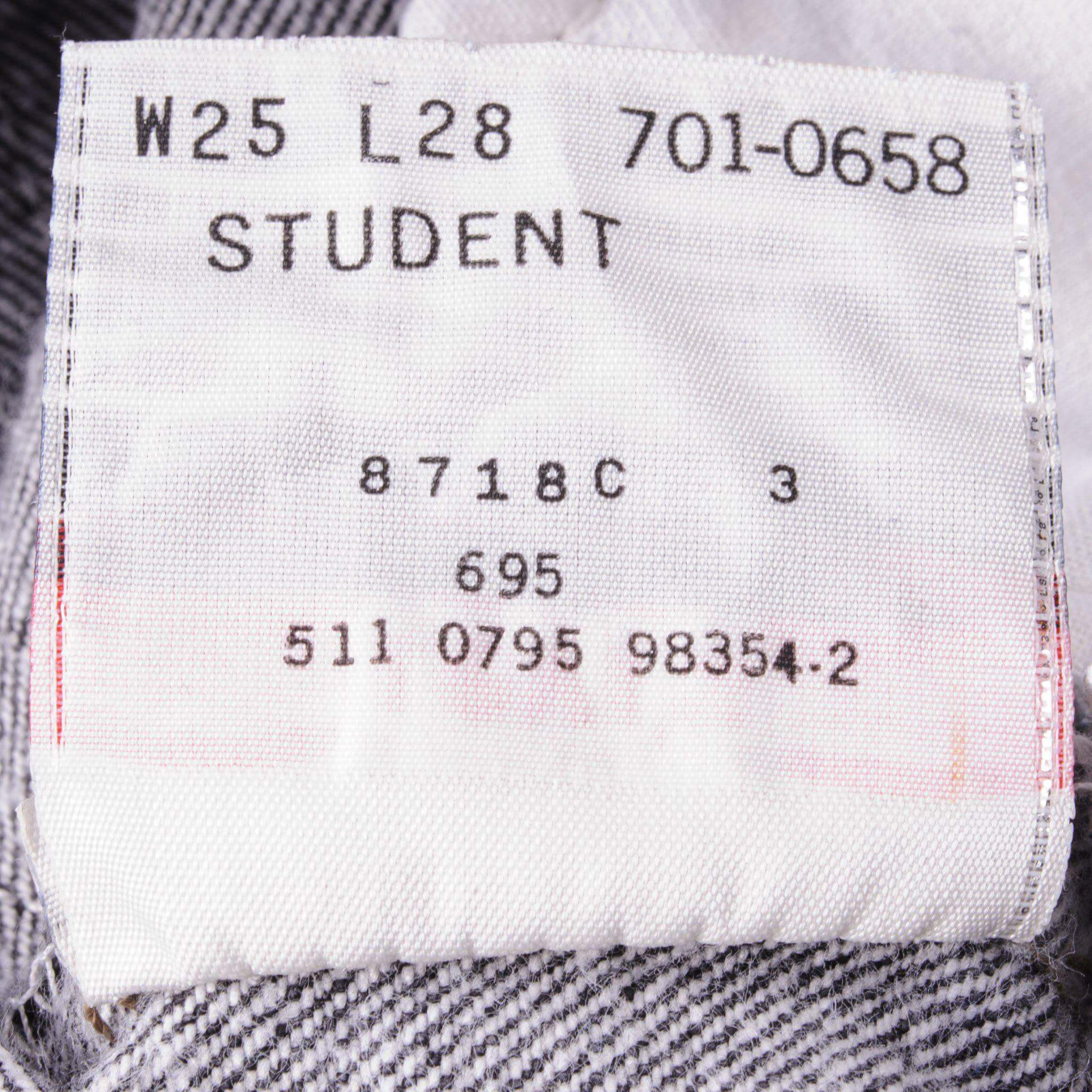 VINTAGE LEVIS 501 JEANS BLACK 90s SIZE W24 L28 MADE IN USA