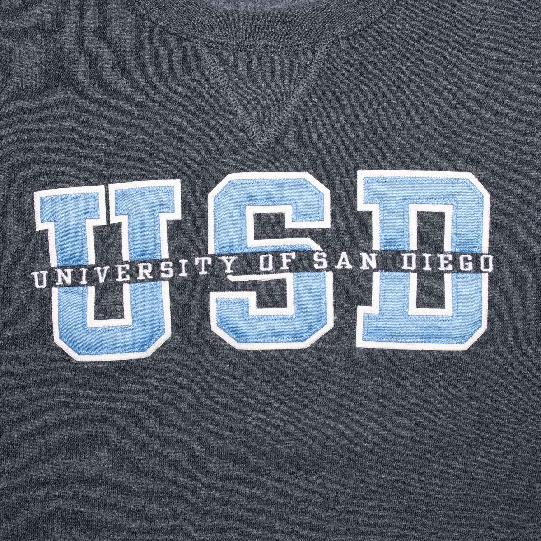 Vintage Russel Usd University Of San Diego Grey Sweatshirt 2000S Size Small