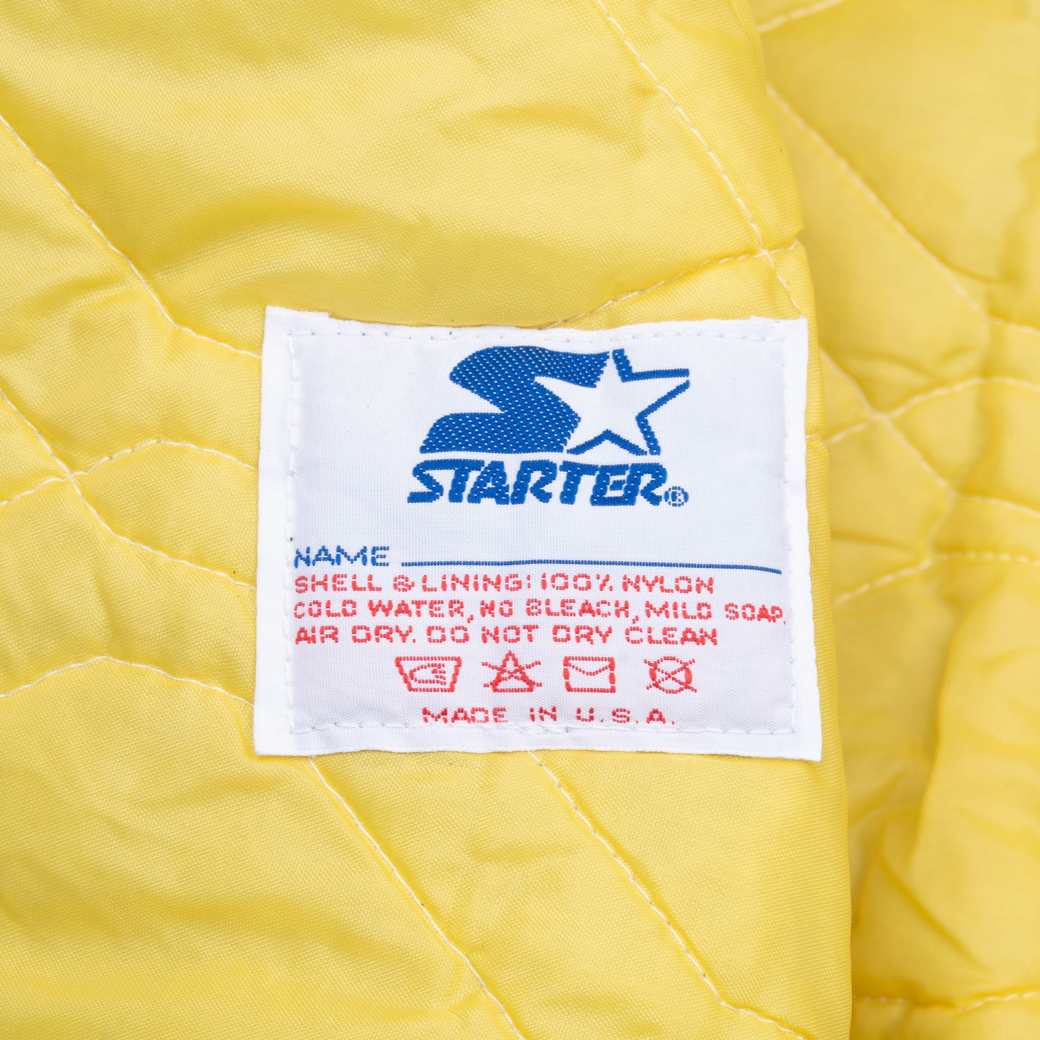 Vintage Nfl Minnesota Vikings Satin Starter Bomber Jacket 1990S Size Large Made In Usa