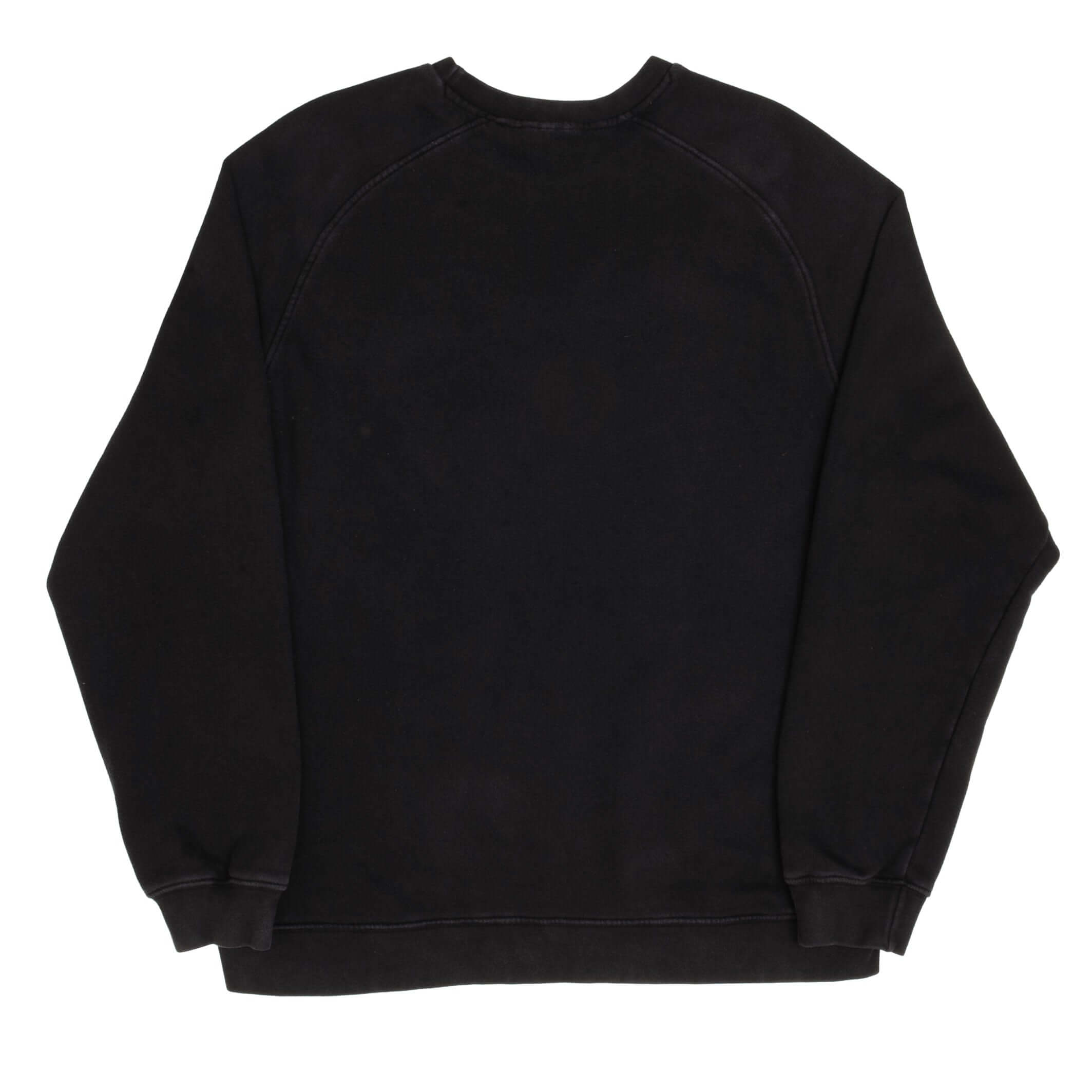 Vintage Nike Classic Swoosh Black Sweatshirt 2000S Size 2XL