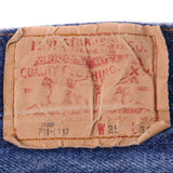 VINTAGE LEVIS 501 JEANS INDIGO 80S SIZE W24 L29 MADE IN USA
