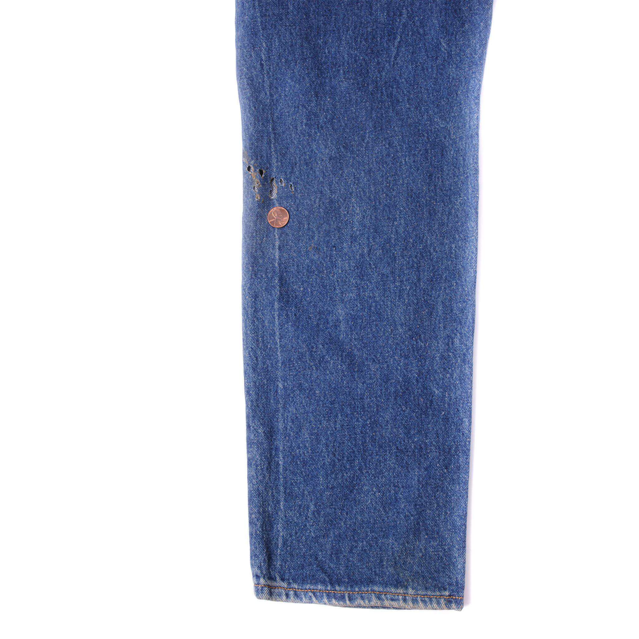 VINTAGE LEVIS 501 JEANS INDIGO 1988-1993 SIZE W30 L31 MADE IN USA