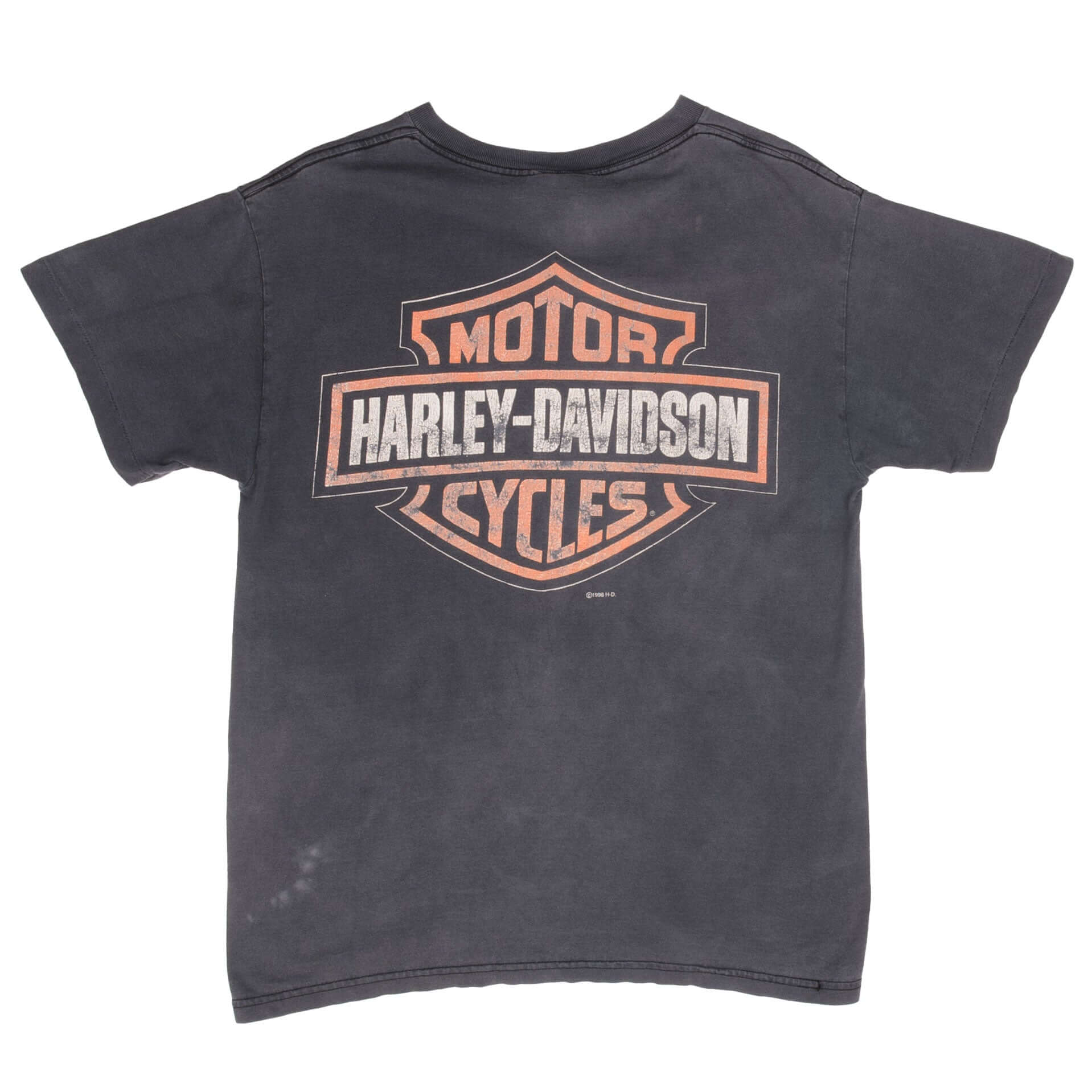 Vintage Harley Davidson Freewheelin' Sportster 1200 Custom Tee Shirt 1996 Size Medium Made In USA With Single Stitch Sleeves